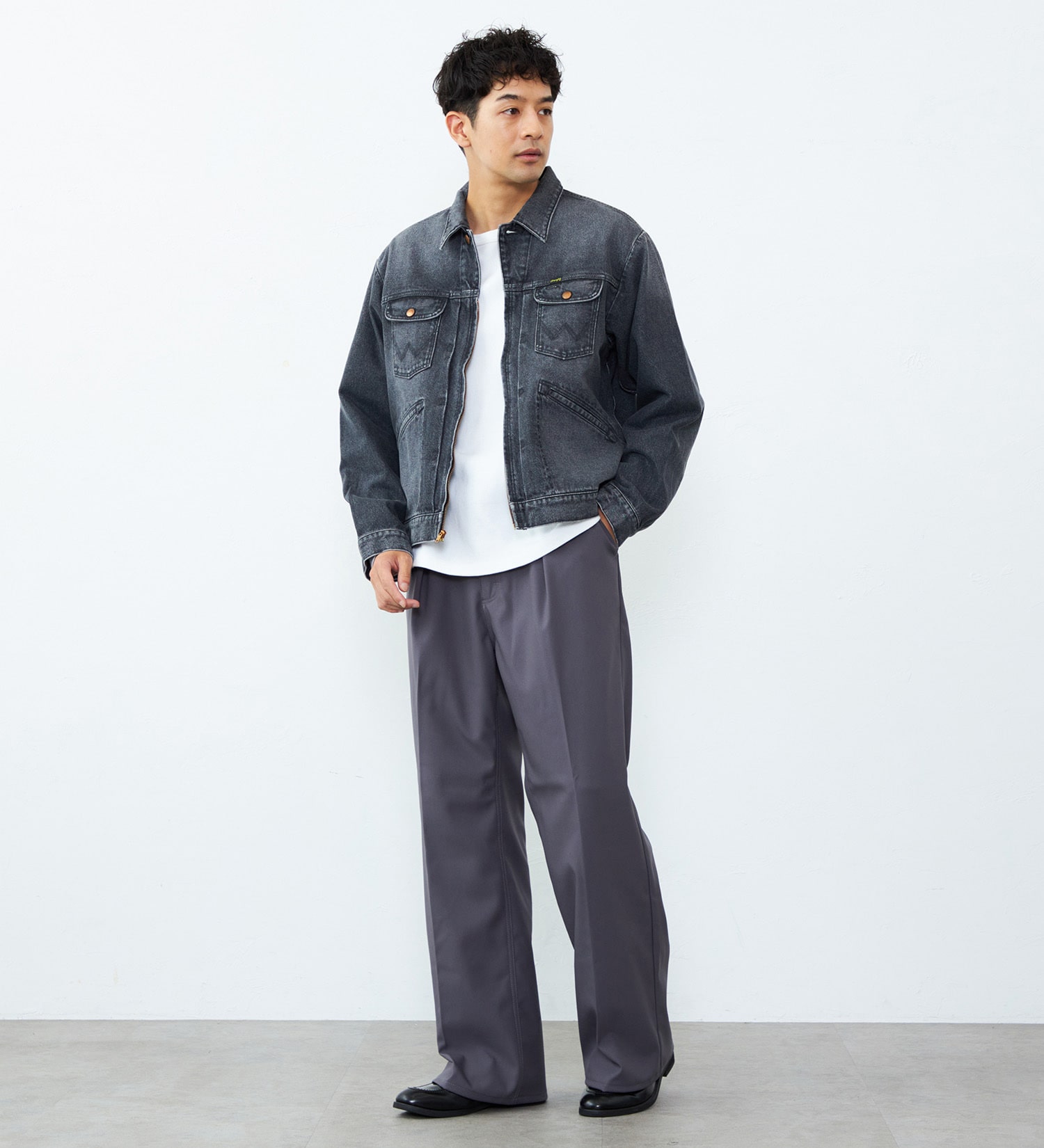 Wrangler(ラングラー)の【US ORIGINAL】24MJZ デニムジャケット|ジャケット/アウター/デニムジャケット/メンズ|ブラックデニム
