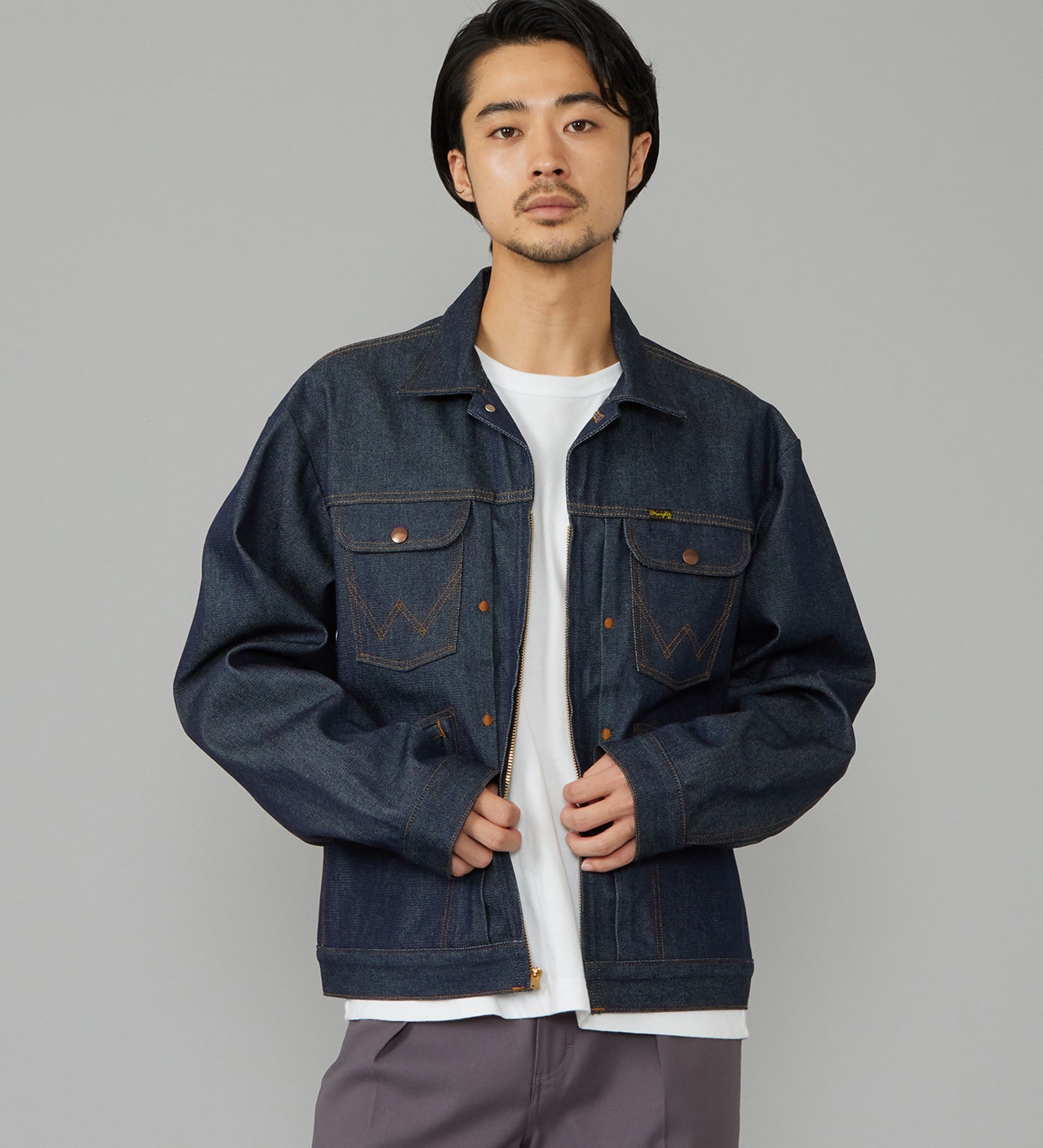 Wrangler(ラングラー)の【試着対象】24MJZ デニムジャケット【US ORIGINAL】|ジャケット/アウター/デニムジャケット/メンズ|インディゴ未洗い