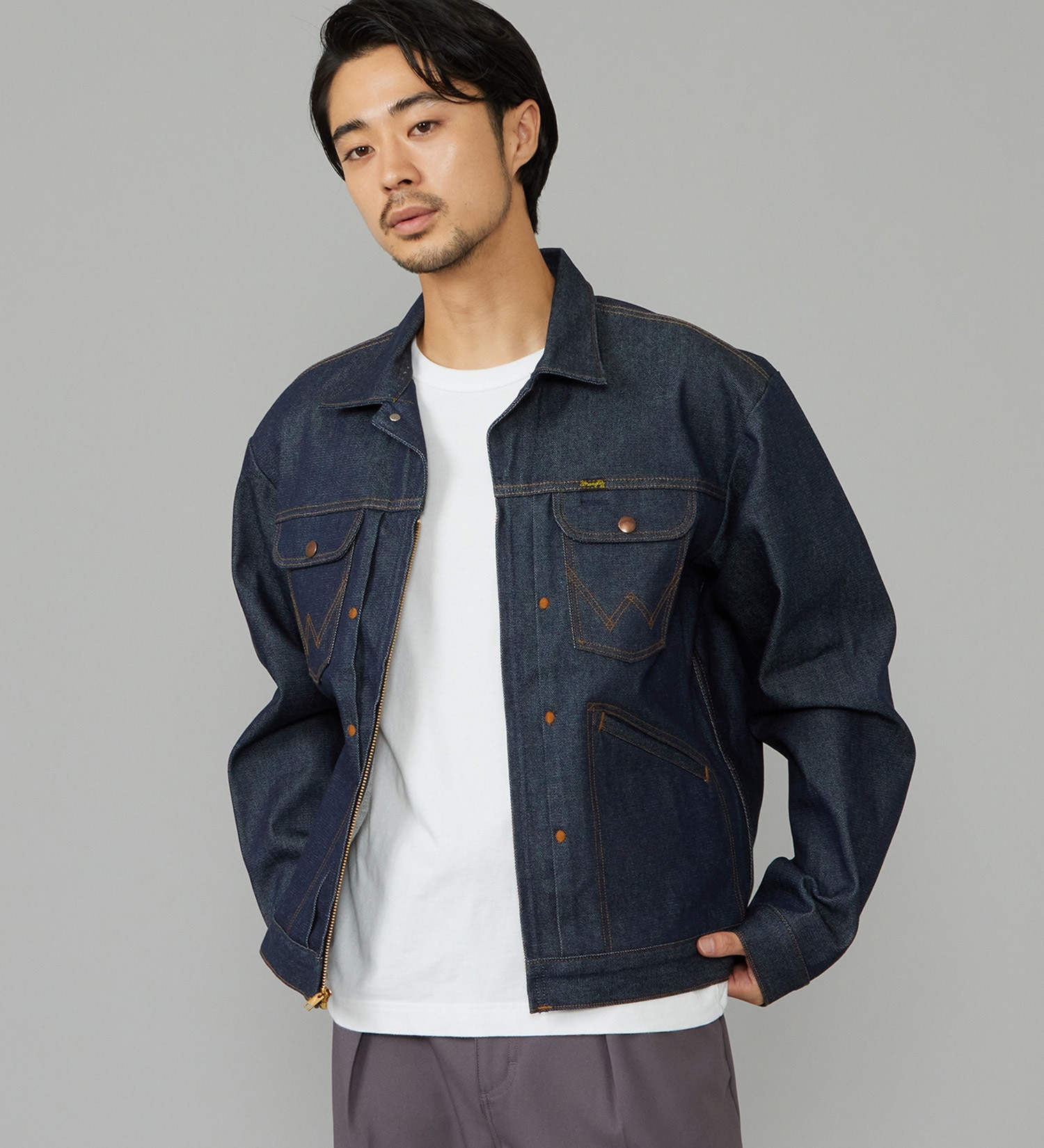 Wrangler(ラングラー)の【試着対象】24MJZ デニムジャケット【US ORIGINAL】|ジャケット/アウター/デニムジャケット/メンズ|インディゴ未洗い