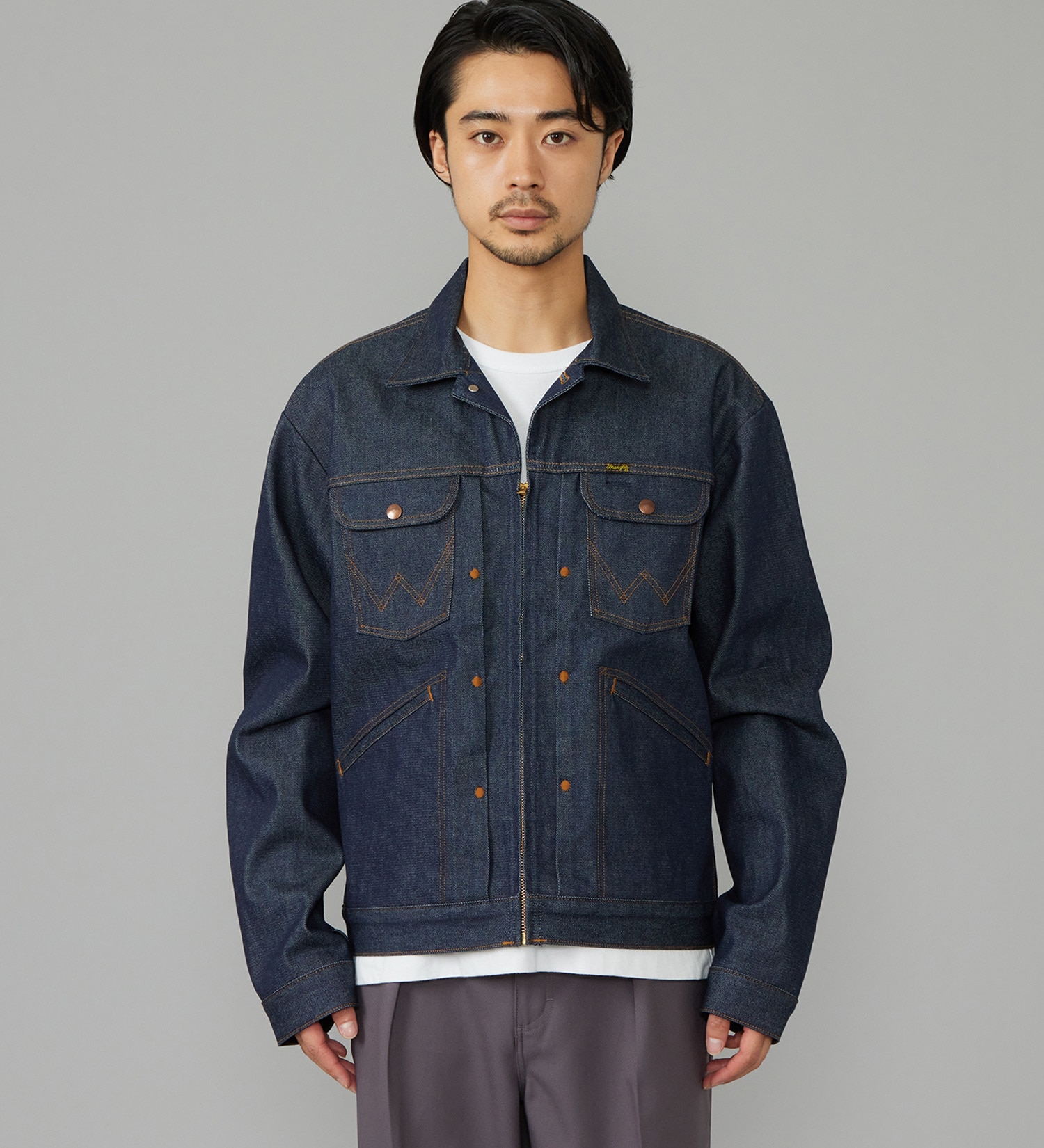 Wrangler(ラングラー)の【試着対象】24MJZ デニムジャケット【US ORIGINAL】|ジャケット/アウター/デニムジャケット/メンズ|インディゴ未洗い