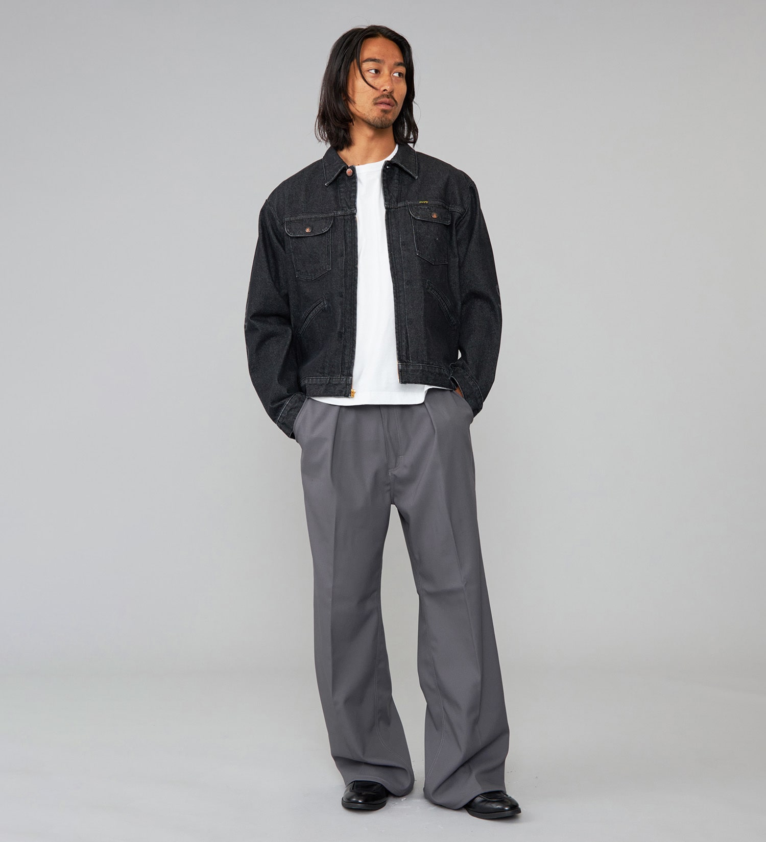 Wrangler(ラングラー)の【US ORIGINAL】24MJZ EMBROIERY デニムジャケット/刺繍|ジャケット/アウター/デニムジャケット/メンズ|ブラックデニム