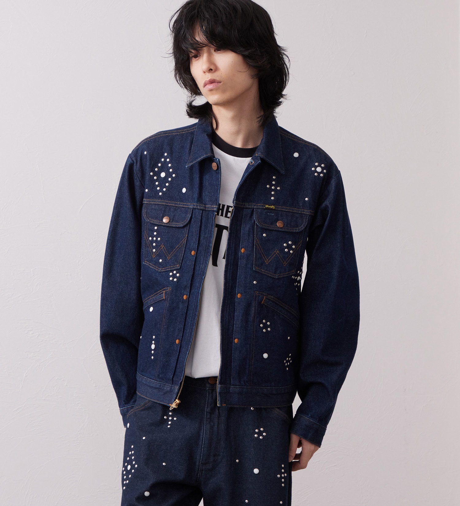 Wrangler(ラングラー)の24MJZ デニムジャケット スタッズ【US ORIGINAL】|ジャケット/アウター/デニムジャケット/メンズ|インディゴブルー