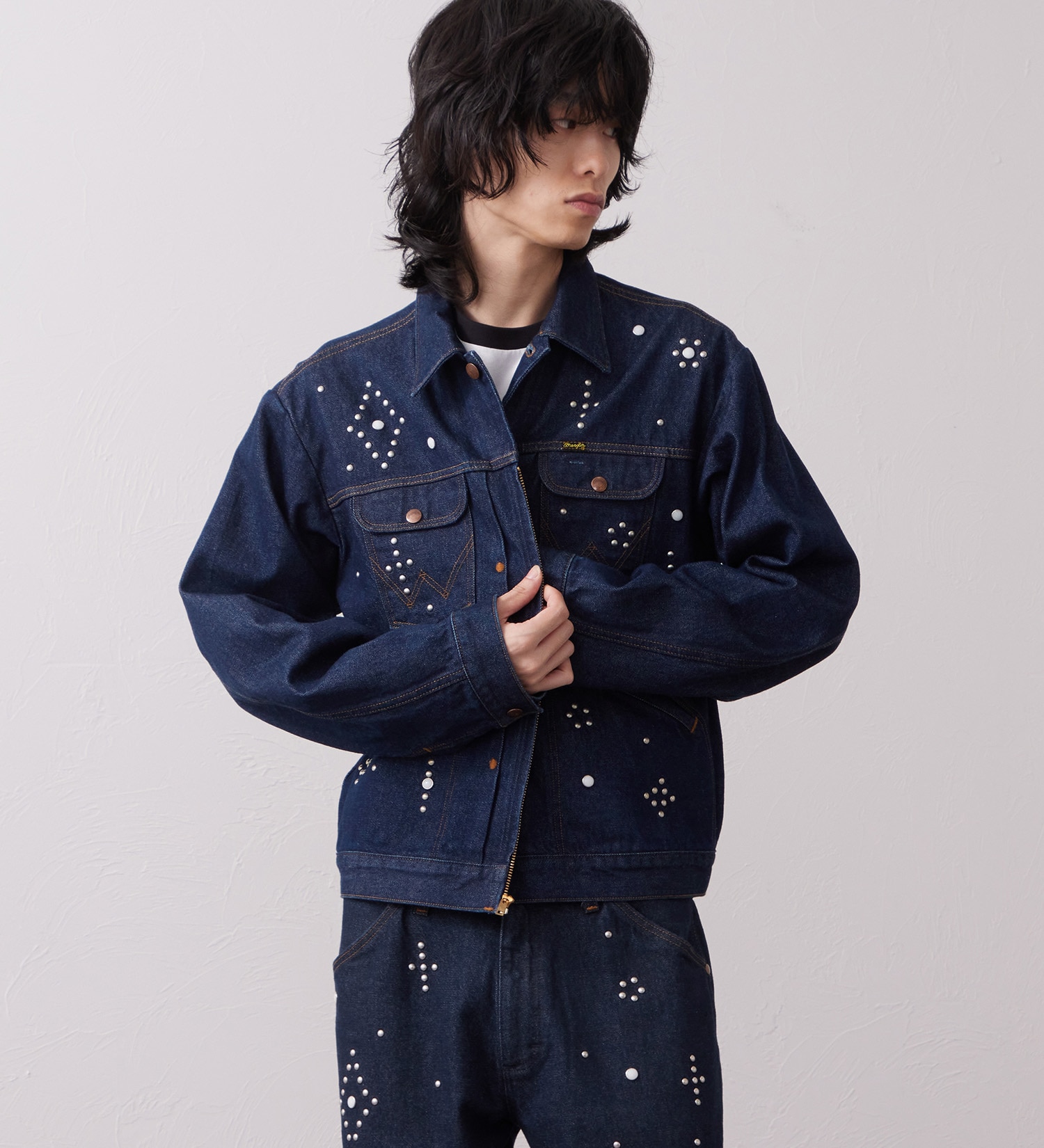 Wrangler(ラングラー)の24MJZ デニムジャケット スタッズ【US ORIGINAL】|ジャケット/アウター/デニムジャケット/メンズ|インディゴブルー