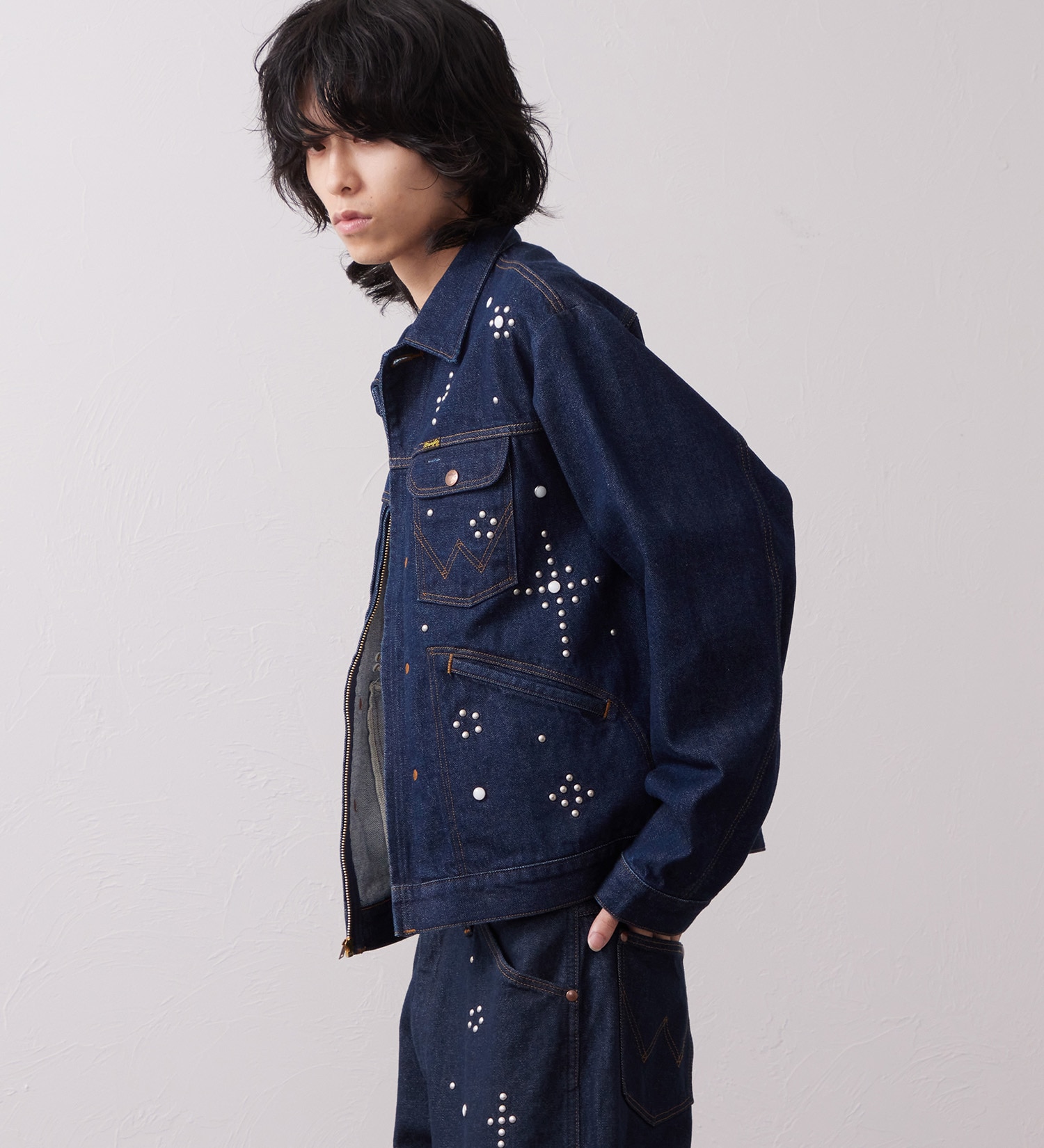 Wrangler(ラングラー)の24MJZ デニムジャケット スタッズ【US ORIGINAL】|ジャケット/アウター/デニムジャケット/メンズ|インディゴブルー
