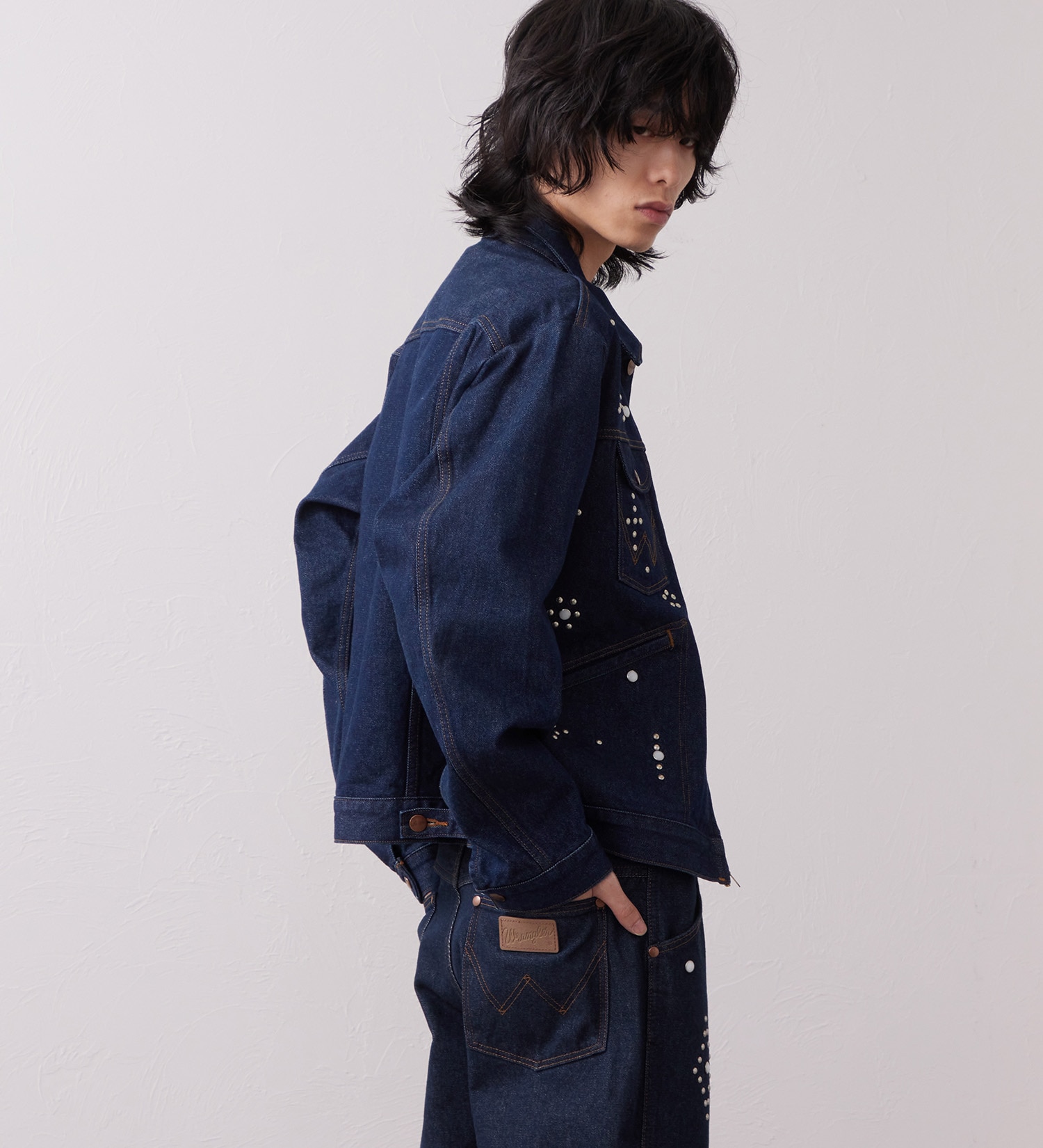 Wrangler(ラングラー)の24MJZ デニムジャケット スタッズ【US ORIGINAL】|ジャケット/アウター/デニムジャケット/メンズ|インディゴブルー