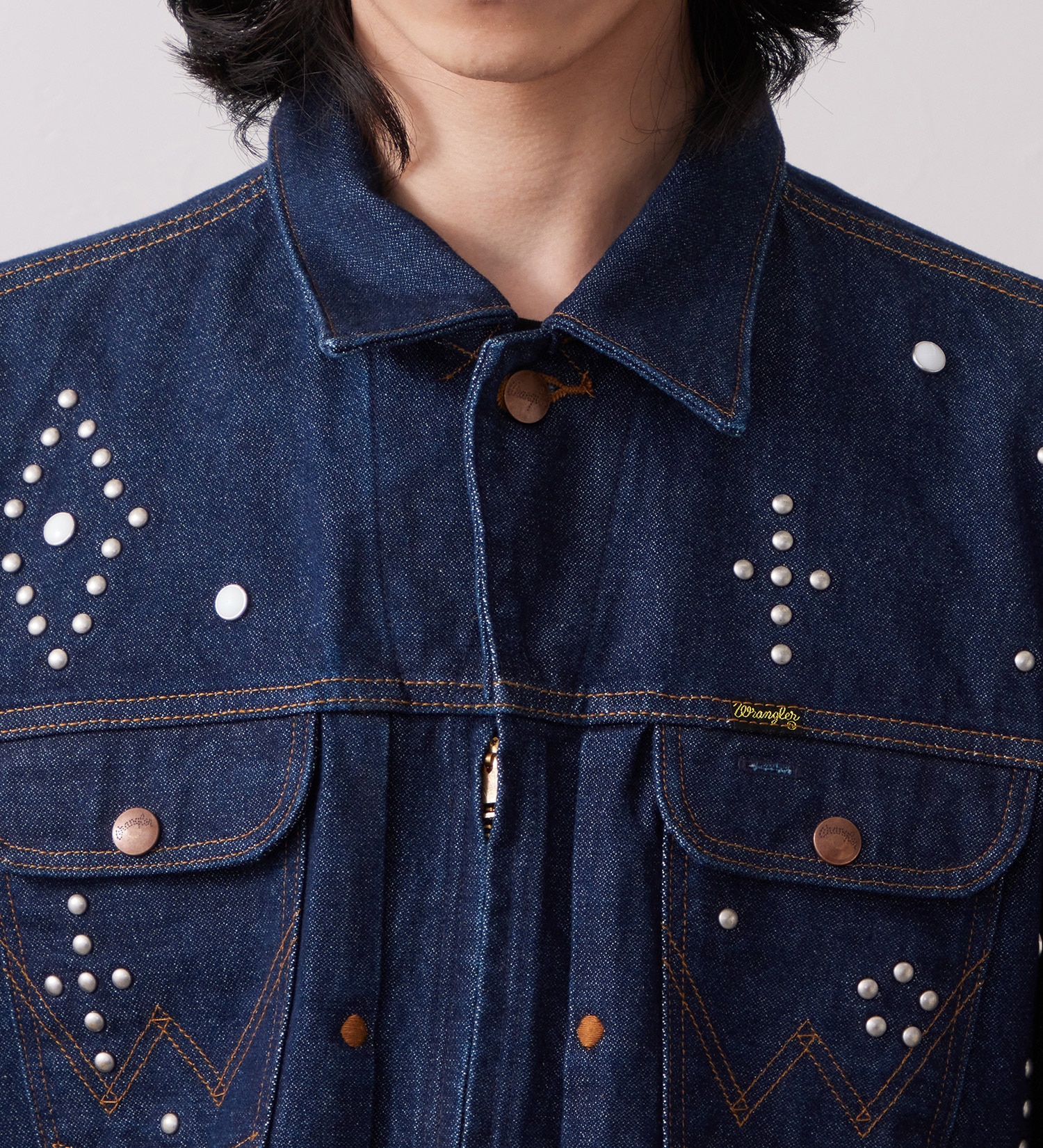 Wrangler(ラングラー)の24MJZ デニムジャケット スタッズ【US ORIGINAL】|ジャケット/アウター/デニムジャケット/メンズ|インディゴブルー