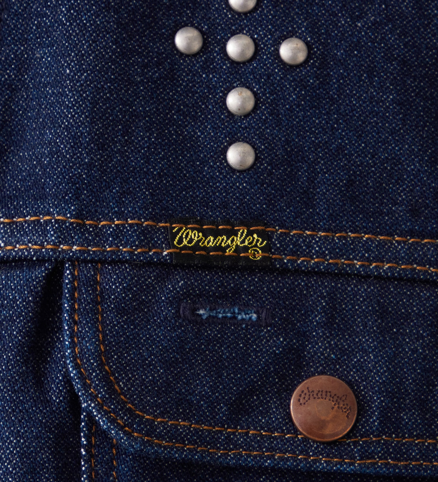 Wrangler(ラングラー)の24MJZ デニムジャケット スタッズ【US ORIGINAL】|ジャケット/アウター/デニムジャケット/メンズ|インディゴブルー
