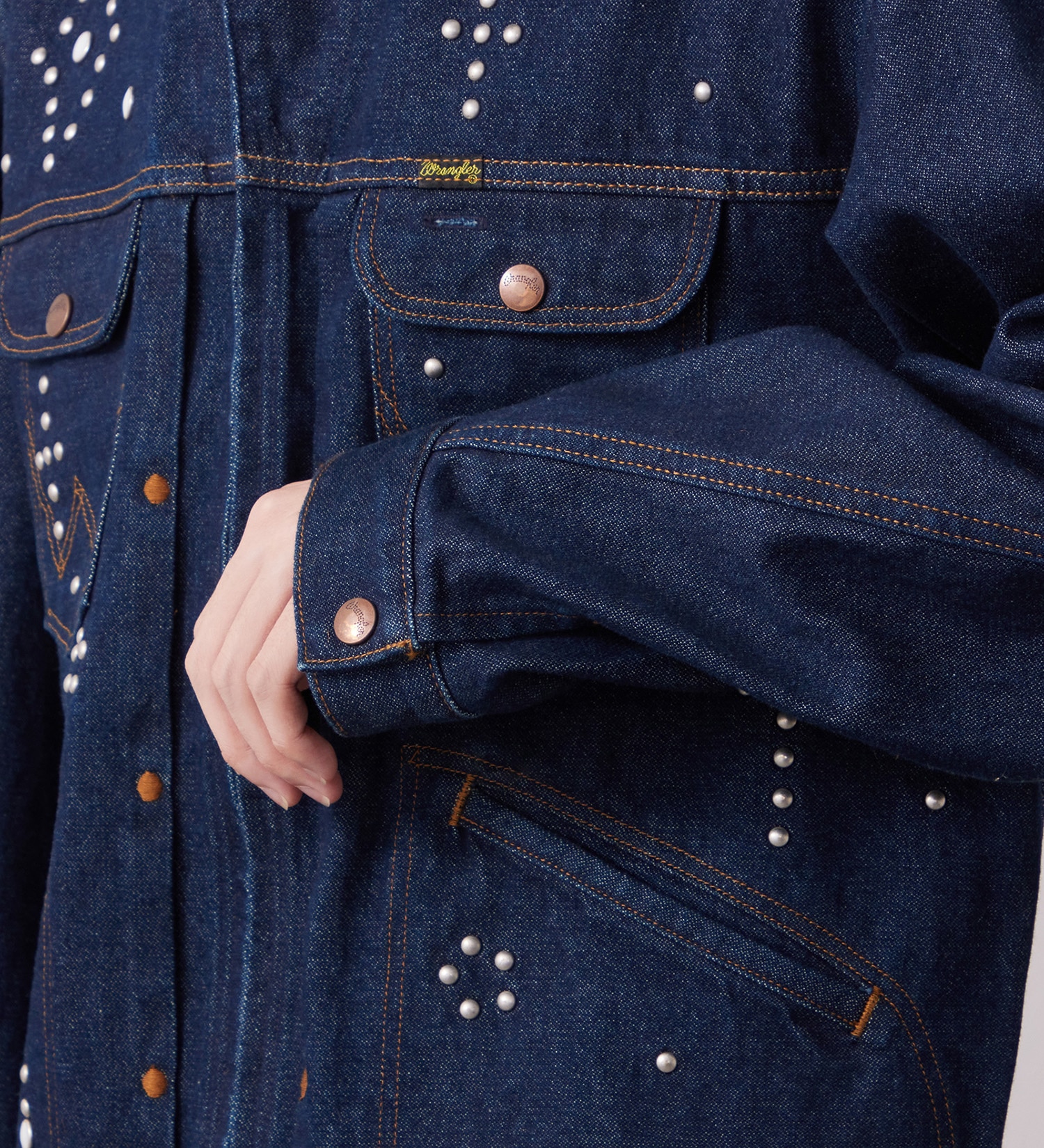 Wrangler(ラングラー)の24MJZ デニムジャケット スタッズ【US ORIGINAL】|ジャケット/アウター/デニムジャケット/メンズ|インディゴブルー