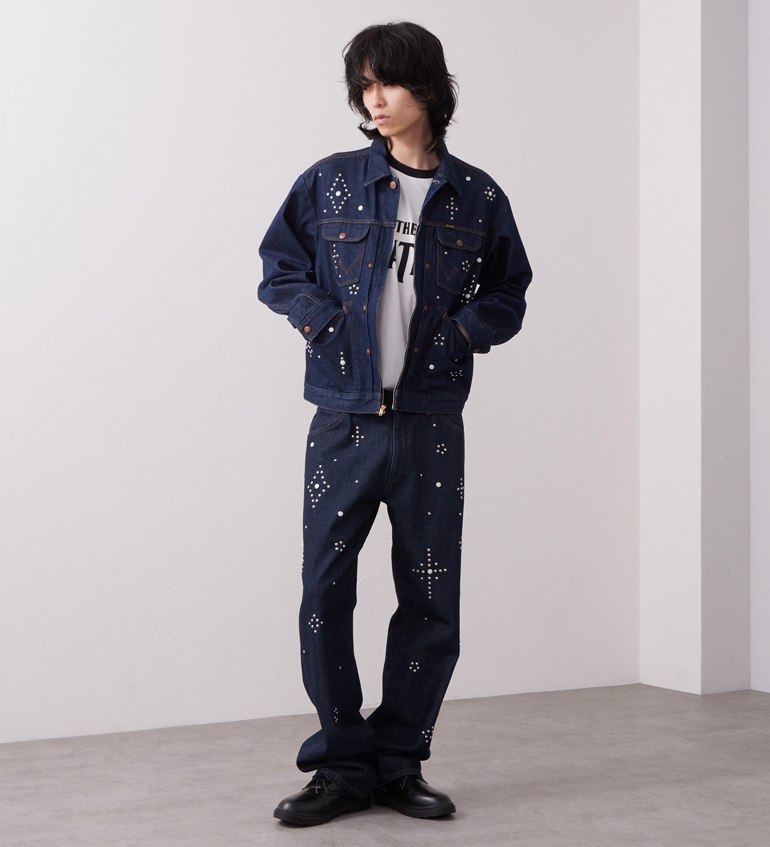 Wrangler(ラングラー)の24MJZ デニムジャケット スタッズ【US ORIGINAL】|ジャケット/アウター/デニムジャケット/メンズ|インディゴブルー