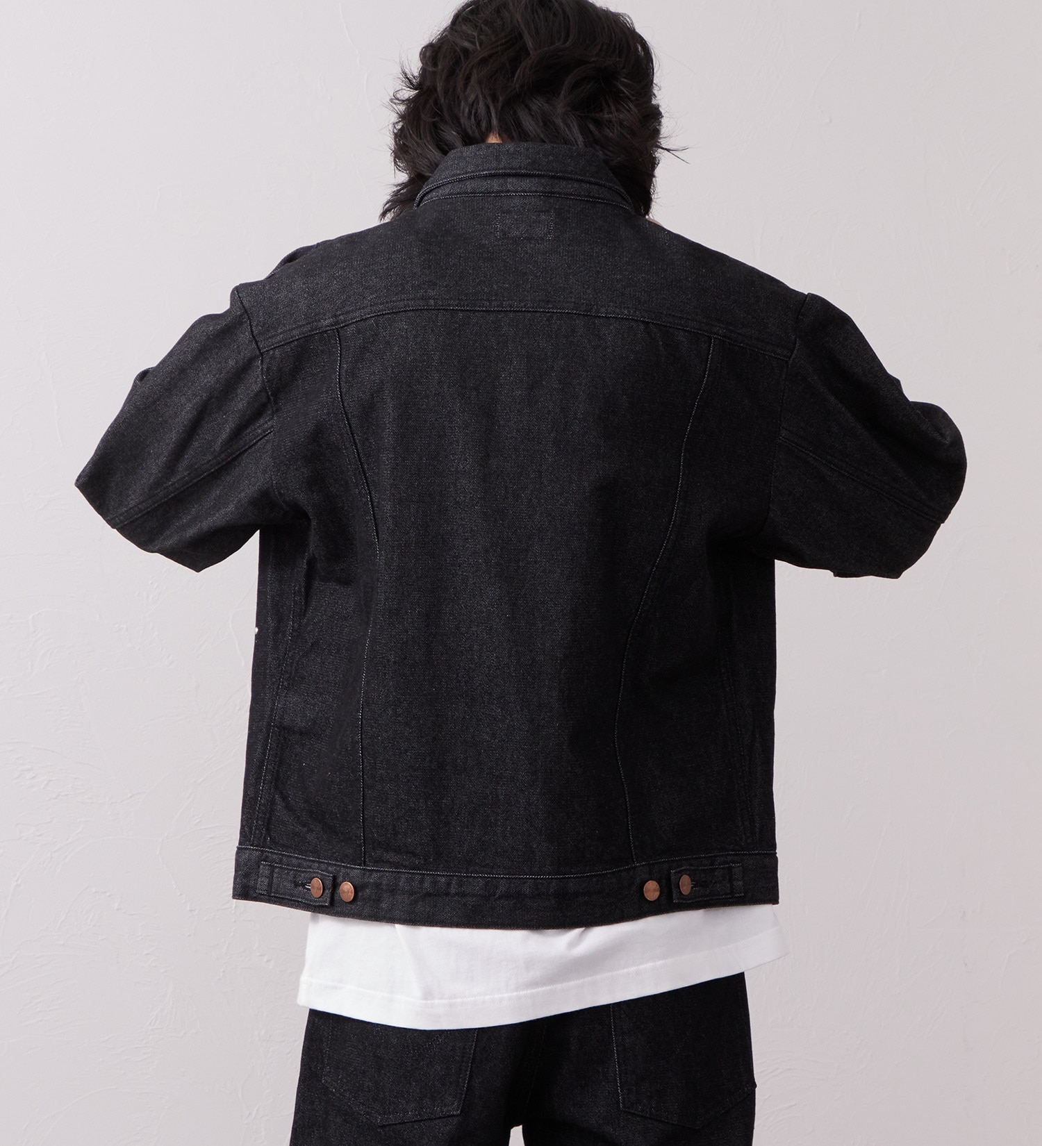 Wrangler(ラングラー)の24MJZ デニムジャケット スタッズ【US ORIGINAL】|ジャケット/アウター/デニムジャケット/メンズ|ブラックデニム