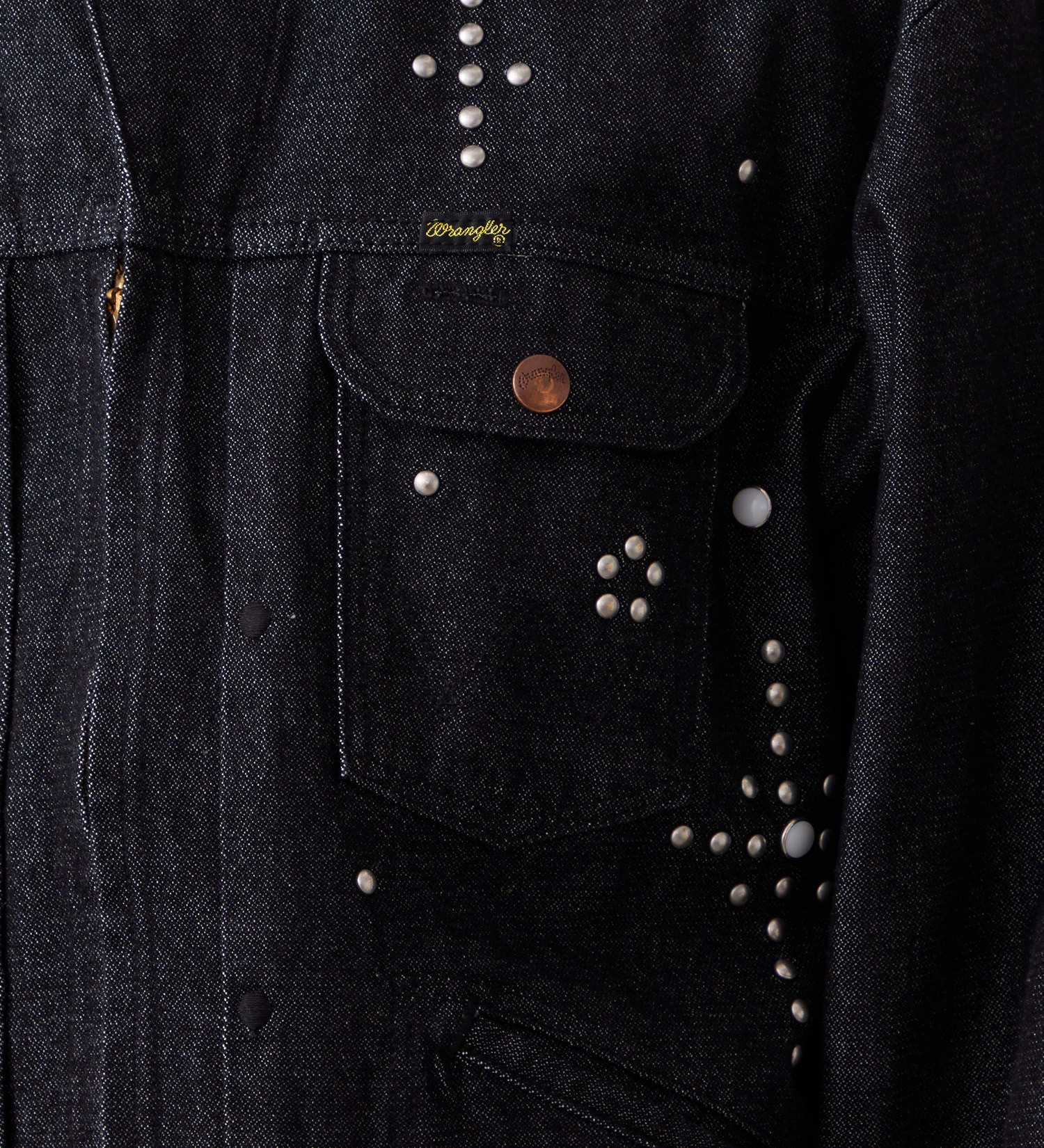 Wrangler(ラングラー)の24MJZ デニムジャケット スタッズ【US ORIGINAL】|ジャケット/アウター/デニムジャケット/メンズ|ブラックデニム