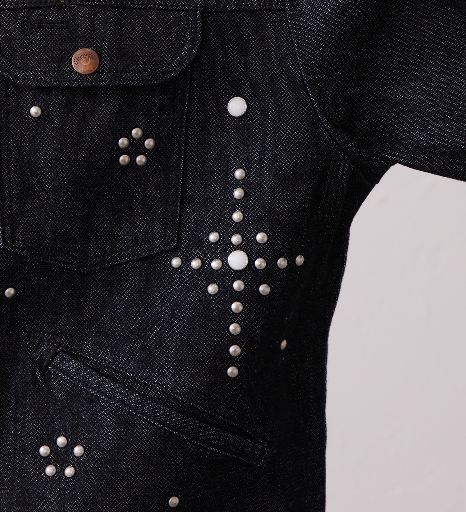 Wrangler(ラングラー)の24MJZ デニムジャケット スタッズ【US ORIGINAL】|ジャケット/アウター/デニムジャケット/メンズ|ブラックデニム