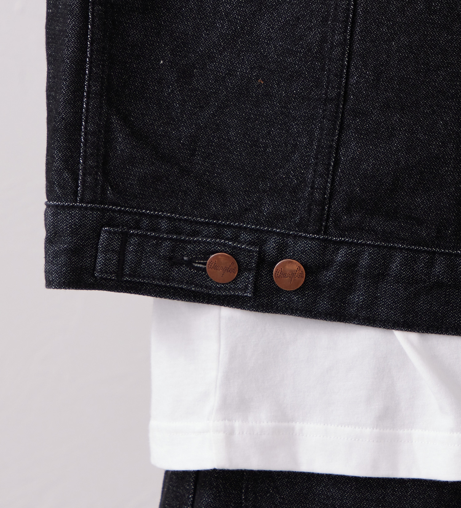 Wrangler(ラングラー)の24MJZ デニムジャケット スタッズ【US ORIGINAL】|ジャケット/アウター/デニムジャケット/メンズ|ブラックデニム