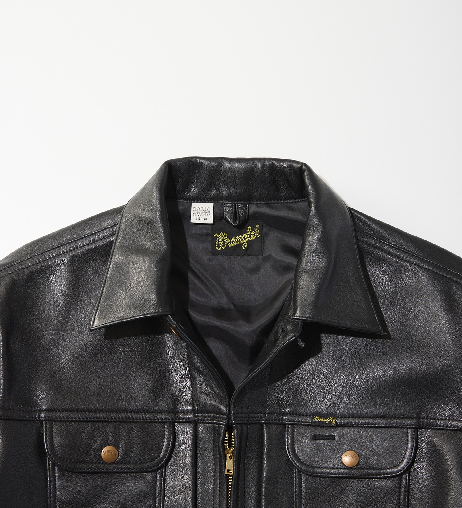 Wrangler(ラングラー)の24MJZ LEATHER【ゴートレザー】/ジャケット|ジャケット/アウター/その他アウター/メンズ|ブラック