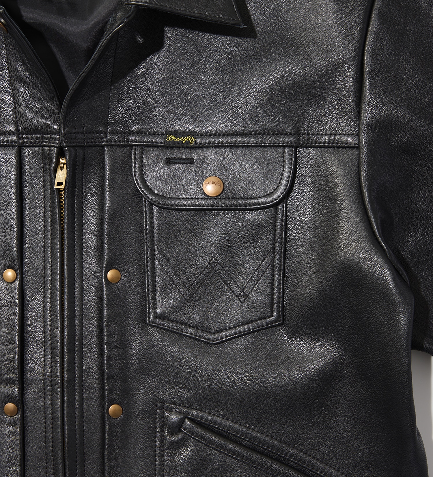 Wrangler(ラングラー)の24MJZ LEATHER【ゴートレザー】/ジャケット|ジャケット/アウター/その他アウター/メンズ|ブラック