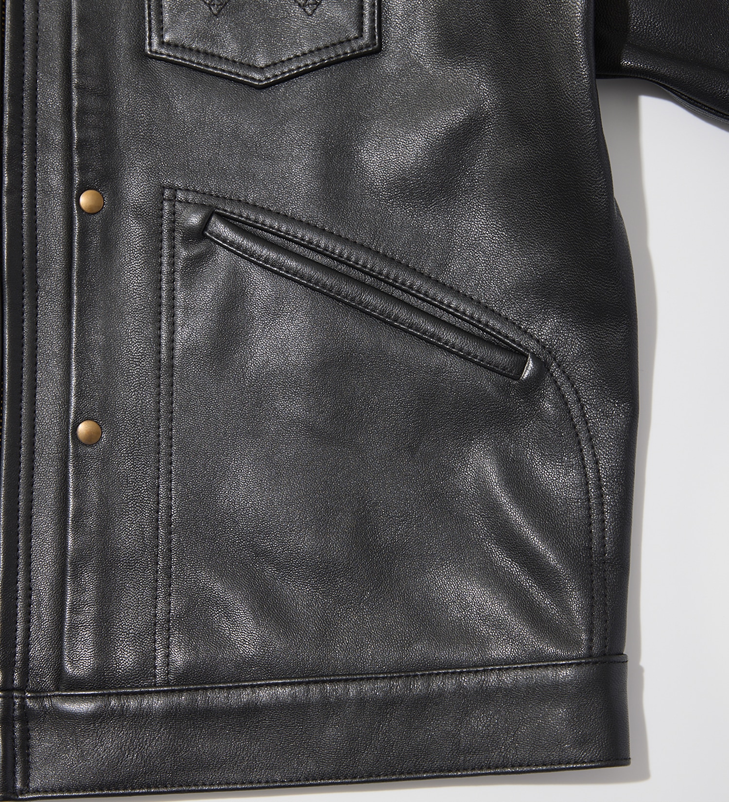 Wrangler(ラングラー)の24MJZ LEATHER【ゴートレザー】/ジャケット|ジャケット/アウター/その他アウター/メンズ|ブラック