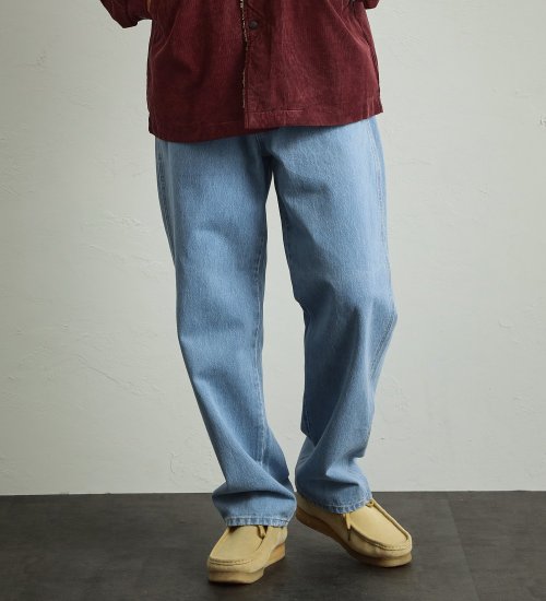 Wrangler(ラングラー)のリラックス　バギーワイドデニムパンツ|パンツ/デニムパンツ/メンズ|淡色ブルー