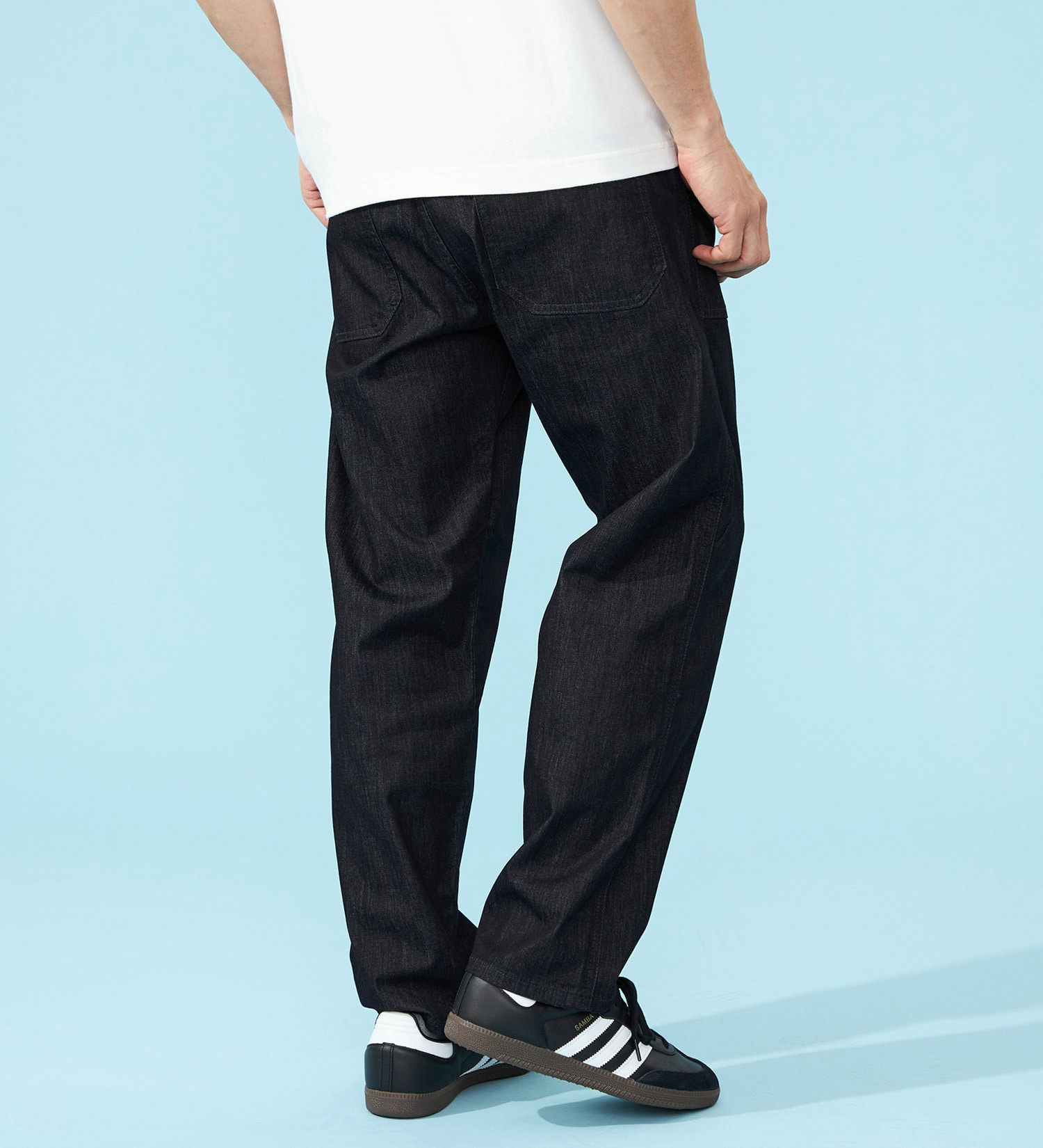 Wrangler(ラングラー)の【SUMMER SALE】【涼】清涼素材 ベイカーイージーパンツ 速乾/夏用/梅雨も快適|パンツ/デニム/ジーンズパンツ/メンズ|インディゴブルー
