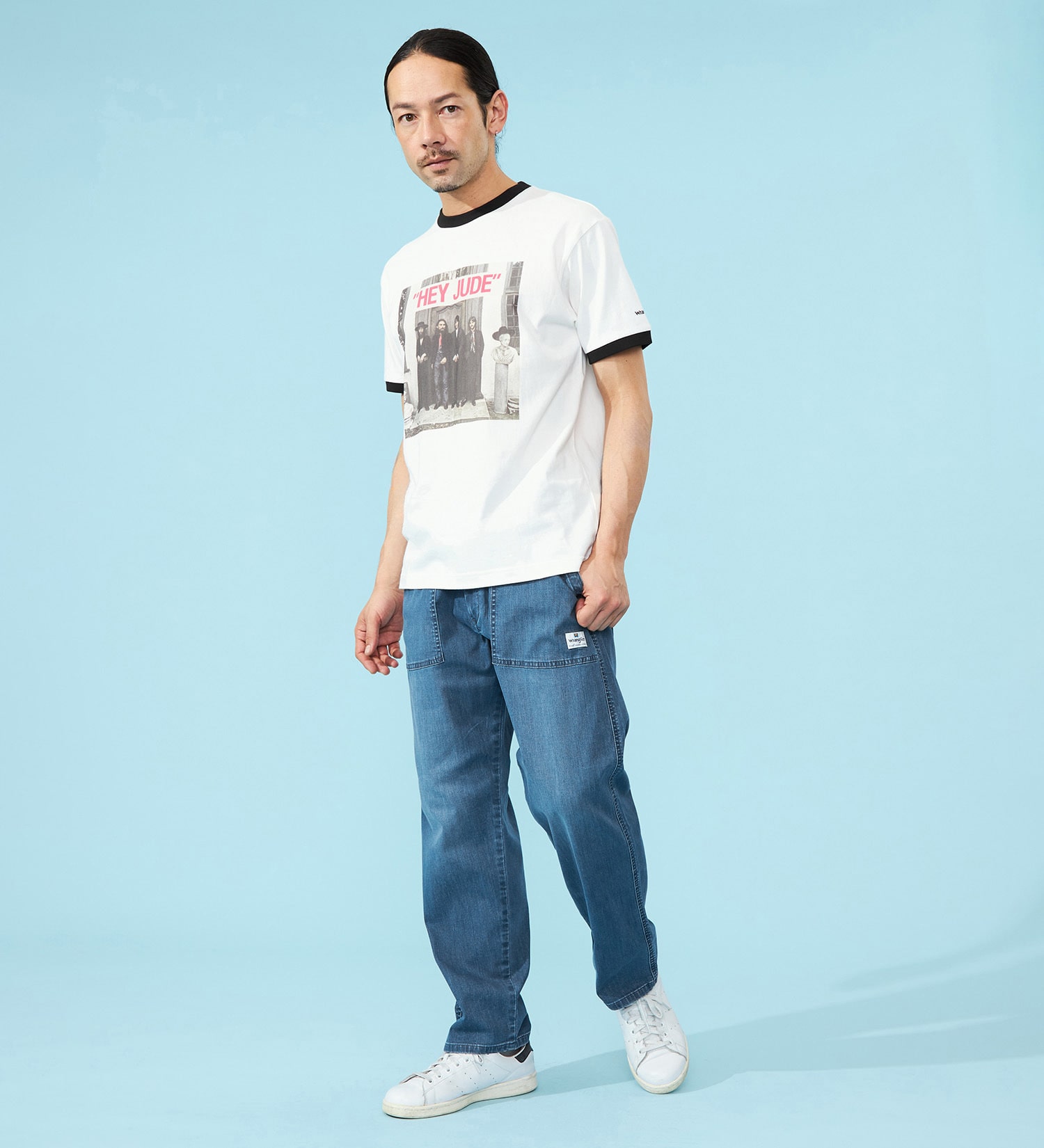 Wrangler(ラングラー)の【おまとめ割】【涼】清涼素材 ベイカーイージーパンツ 速乾/夏用/梅雨も快適|パンツ/デニム/ジーンズパンツ/メンズ|中色ブルー