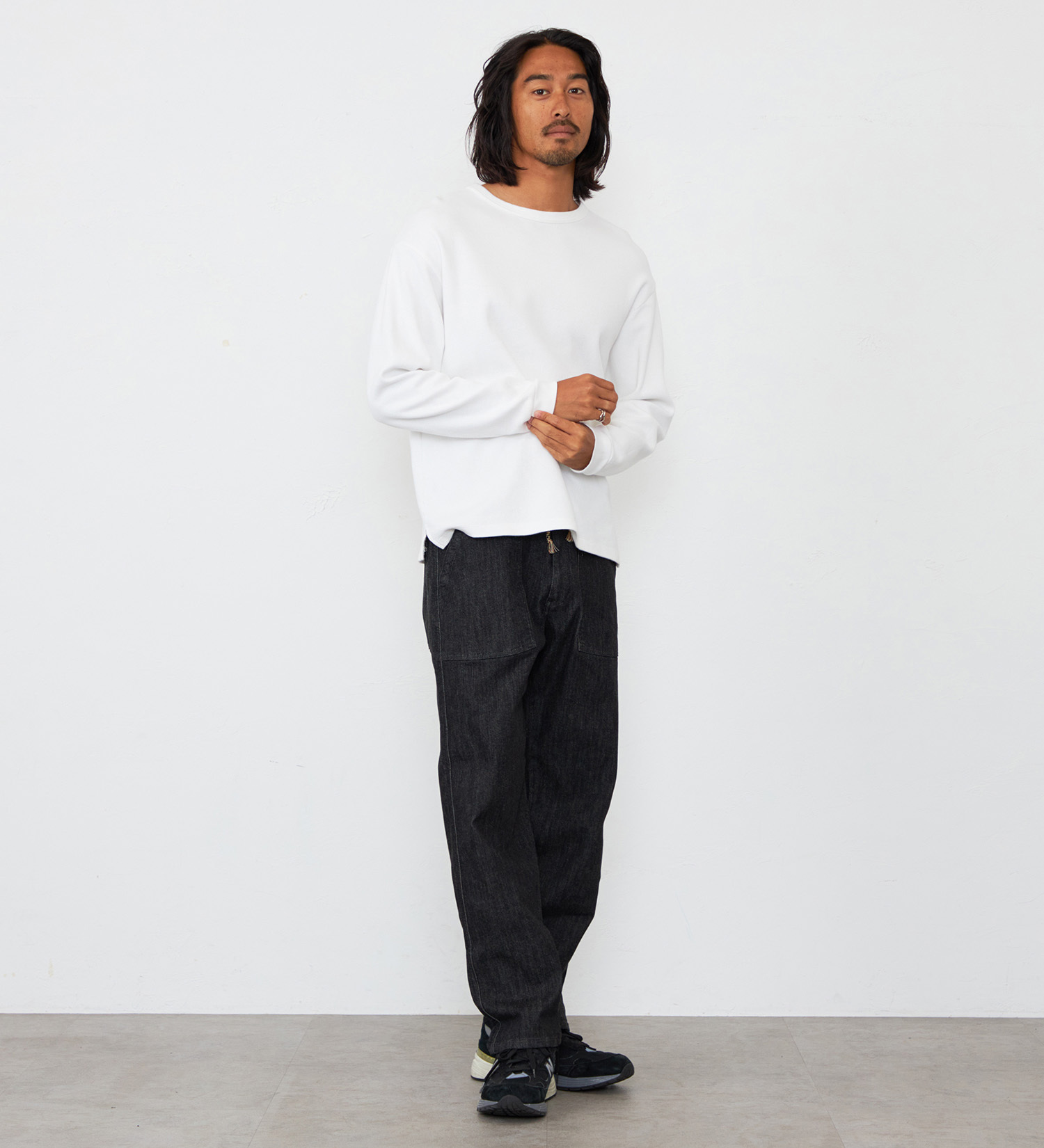 Wrangler(ラングラー)の【試着対象】ベイカーイージーパンツ|パンツ/デニム/ジーンズパンツ/メンズ|ブラックデニム