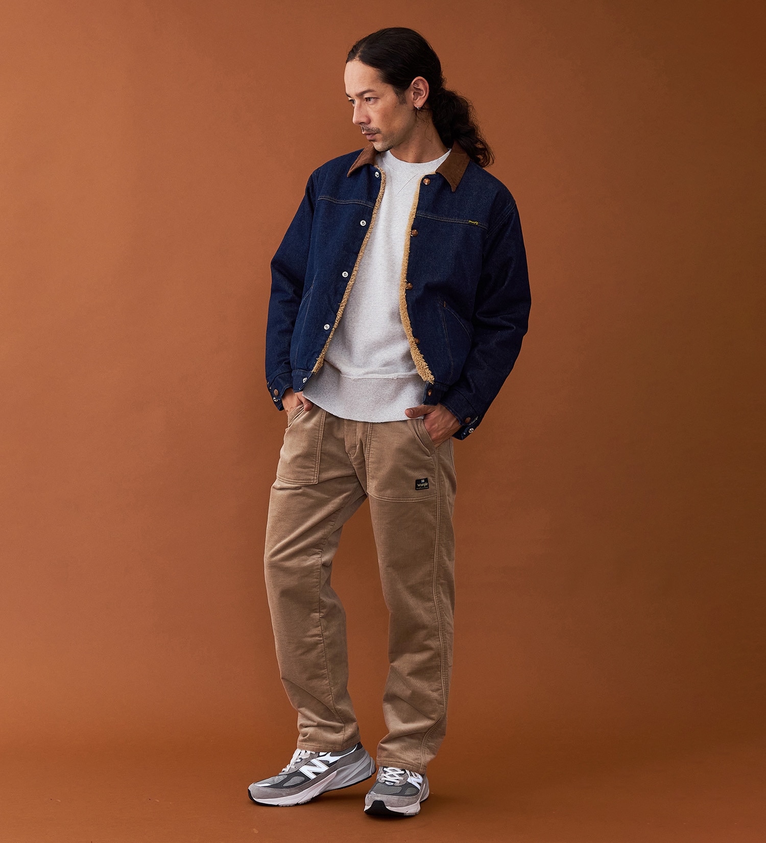 Wrangler(ラングラー)の【試着対象】暖ストレッチコーデュロイ ベイカーイージーパンツ|パンツ/パンツ/メンズ|ベージュ