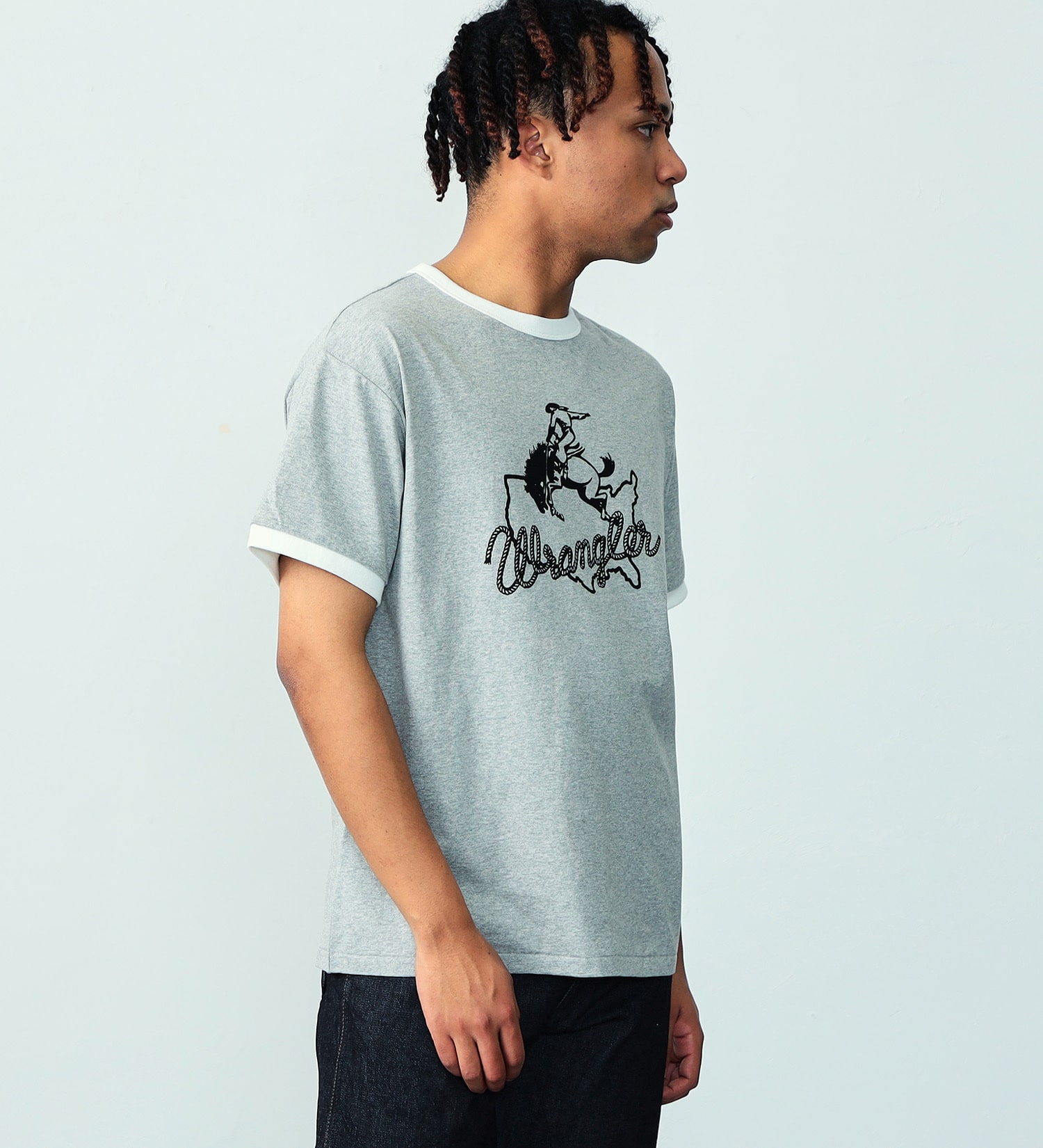 【SUMMER SALE】US ORIGINALS/リンガー　半袖Tシャツ