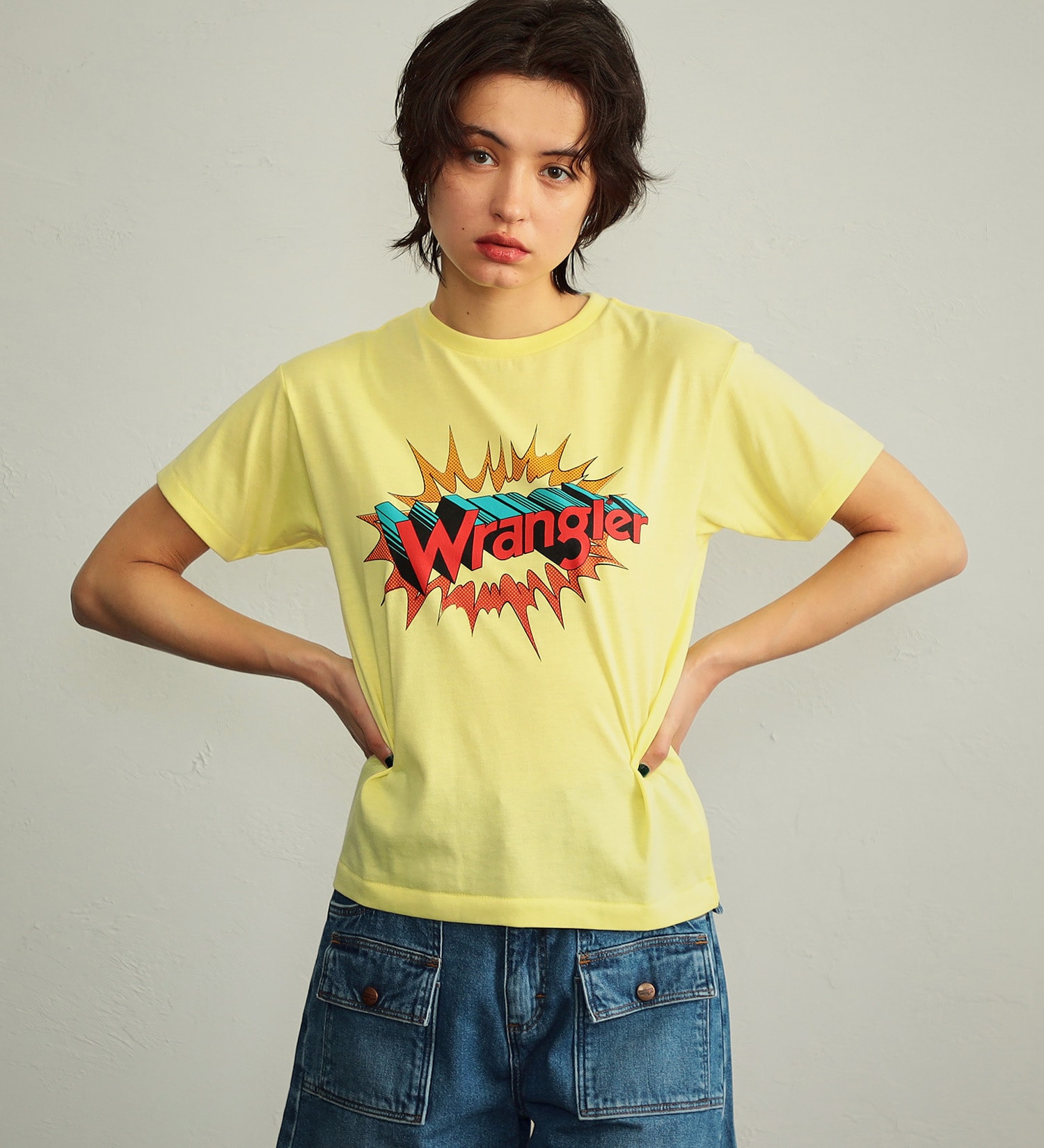 Wrangler(ラングラー)の【タイムセール】ロゴポップ 半袖Tシャツ|トップス/Tシャツ/カットソー/メンズ|イエロー