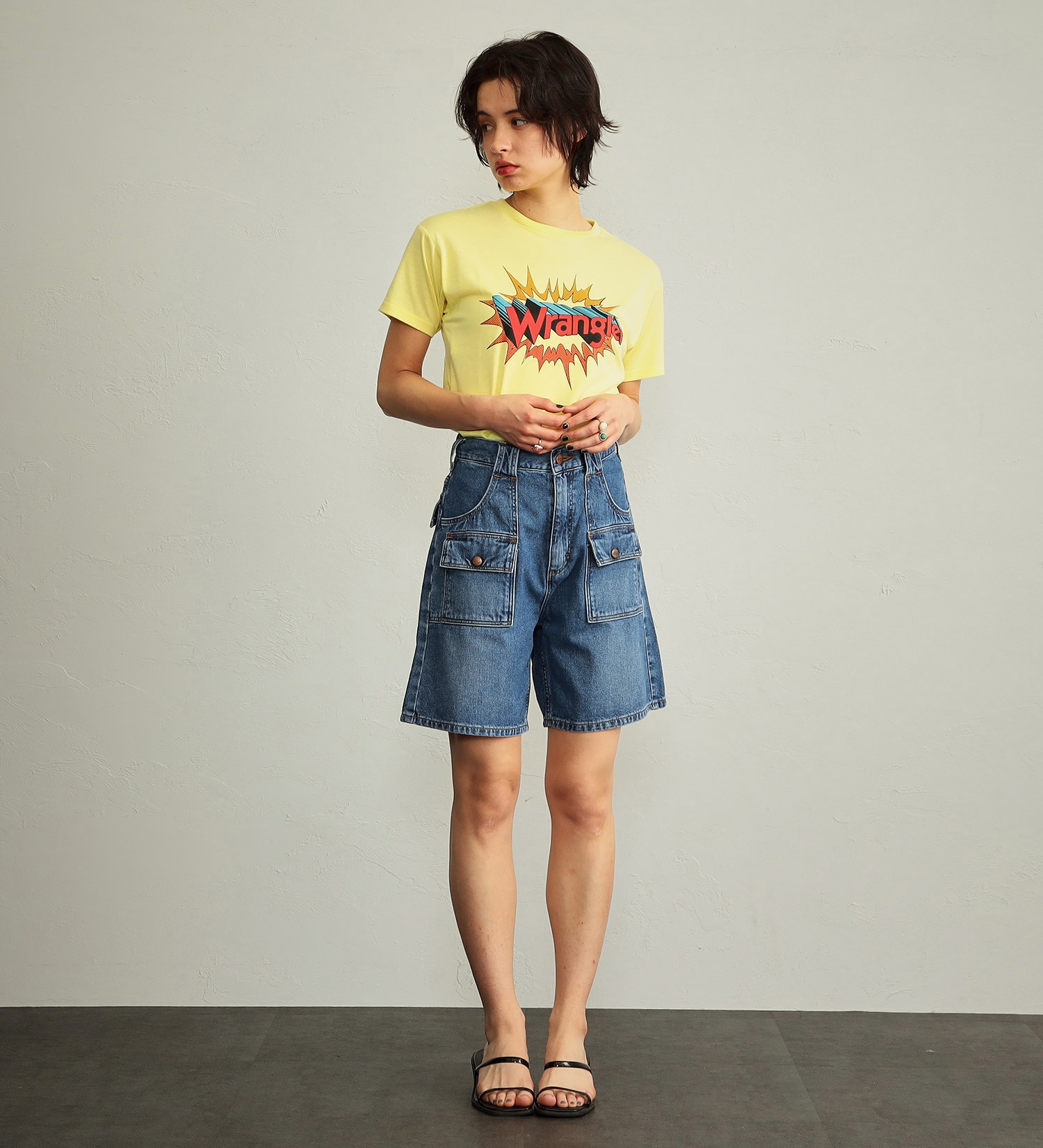 Wrangler(ラングラー)の【タイムセール】ロゴポップ 半袖Tシャツ|トップス/Tシャツ/カットソー/メンズ|イエロー