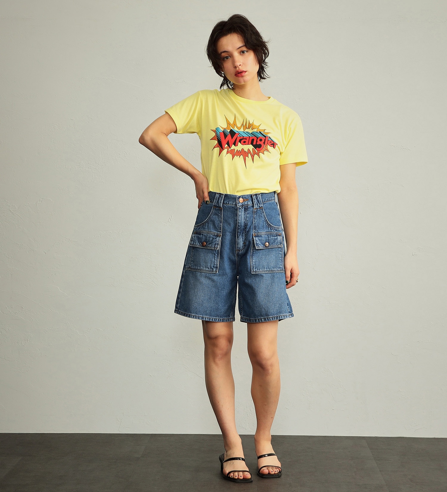 Wrangler(ラングラー)の【タイムセール】ロゴポップ 半袖Tシャツ|トップス/Tシャツ/カットソー/メンズ|イエロー