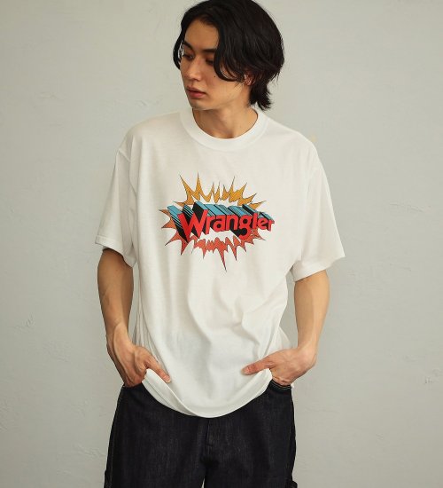 Wrangler(ラングラー)の【タイムセール】ロゴポップ 半袖Tシャツ|トップス/Tシャツ/カットソー/メンズ|ホワイト