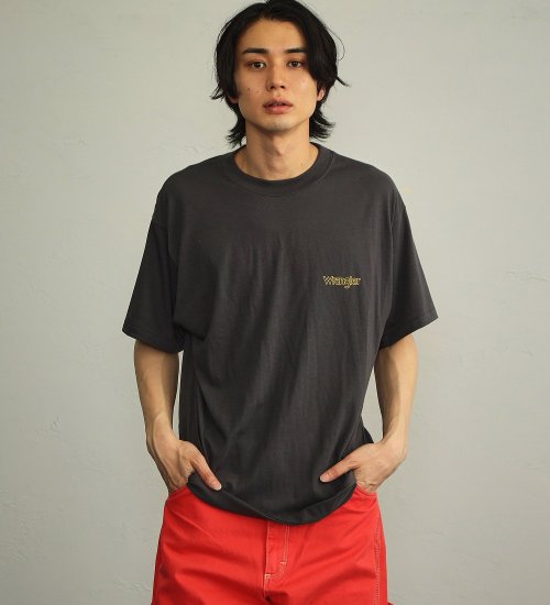 Wrangler(ラングラー)の【タイムセール】バックプリント 半袖Tシャツ|トップス/Tシャツ/カットソー/メンズ|チャコールグレー