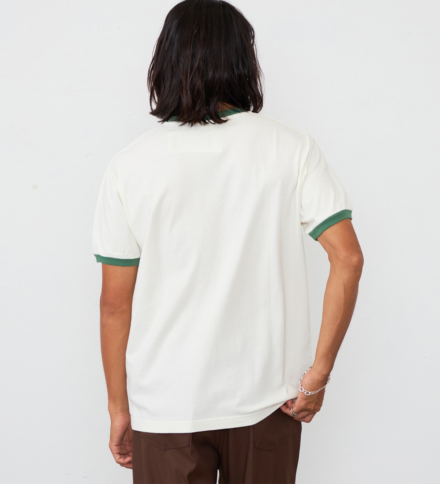 Wrangler(ラングラー)のレインボーロゴ WRINGER Tシャツ|トップス/Tシャツ/カットソー/メンズ|グリーン