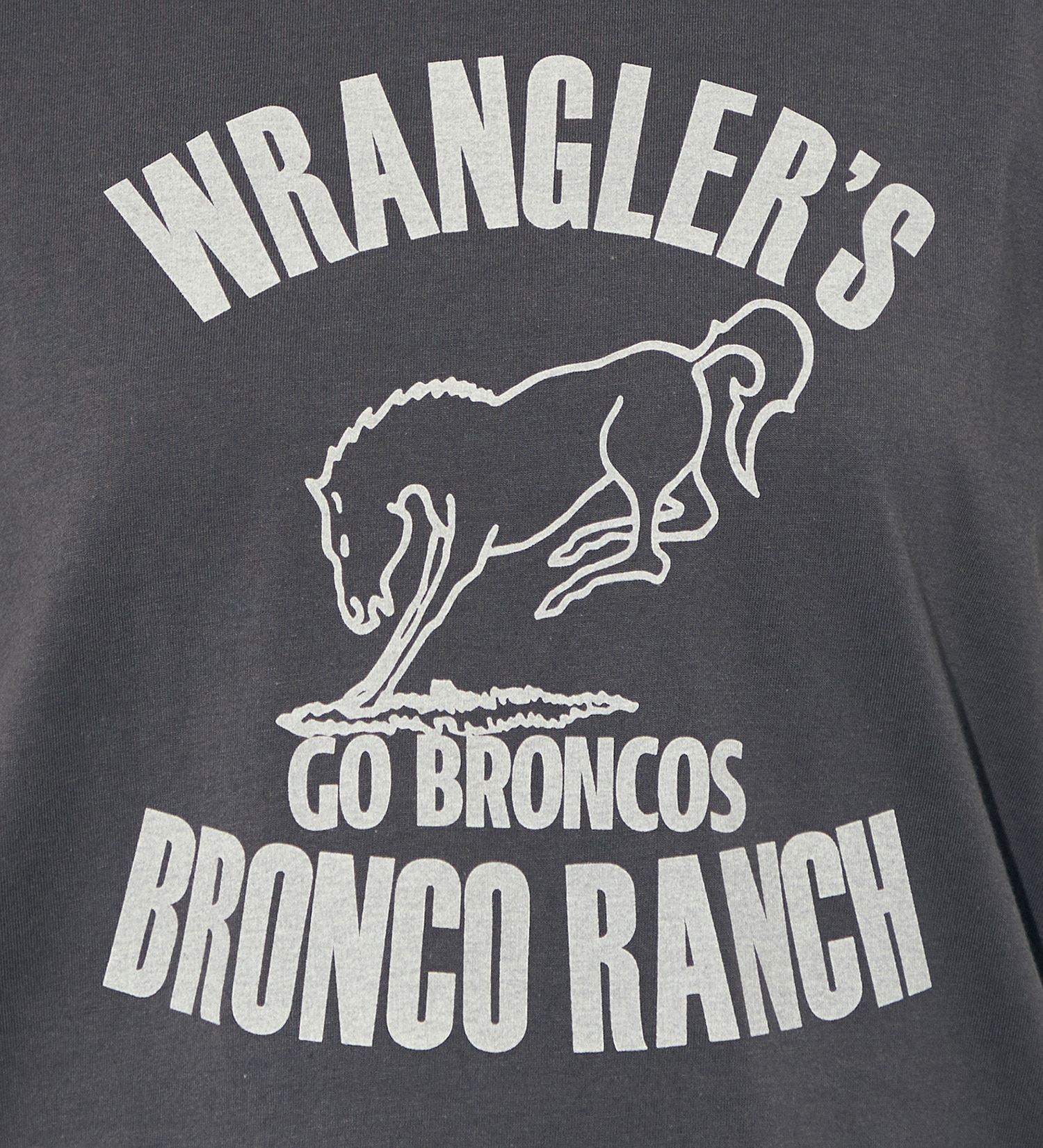 Wrangler(ラングラー)のチビTシャツ サイドシャーリング|トップス/Tシャツ/カットソー/レディース|チャコールグレー