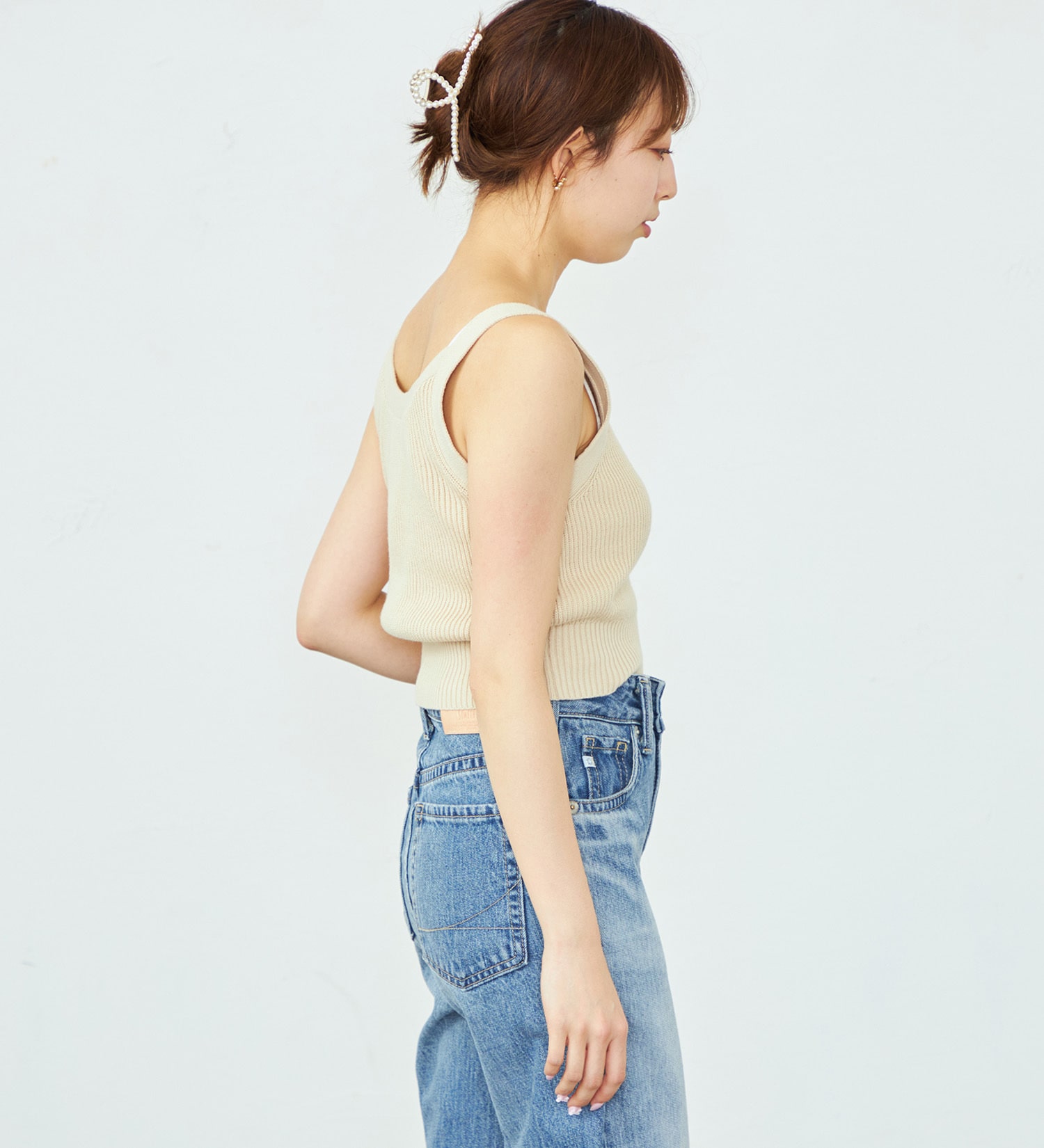 Wrangler(ラングラー)のコンパクトニットキャミソール|トップス/キャミソール/レディース|アイボリー