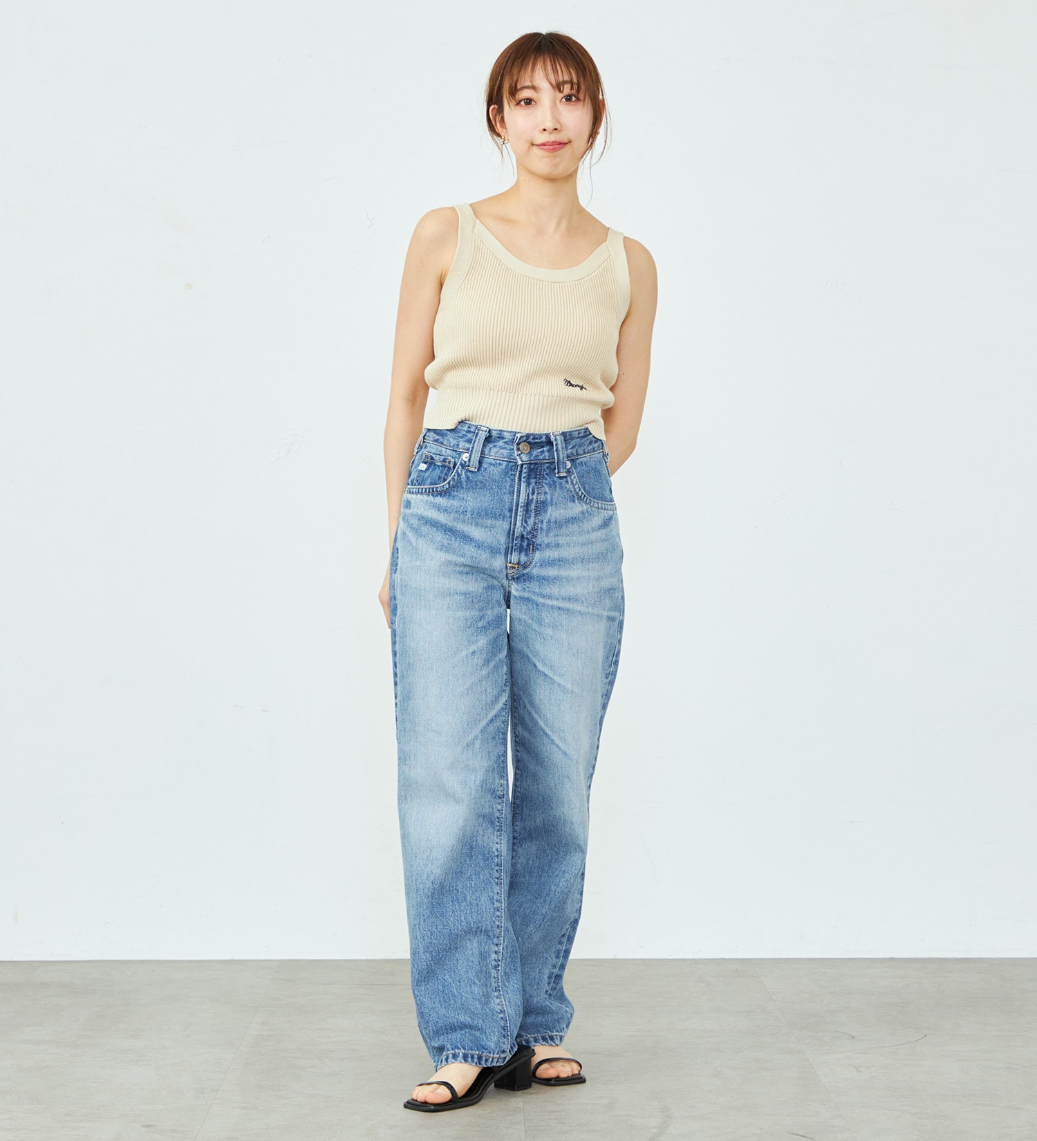 Wrangler(ラングラー)のコンパクトニットキャミソール|トップス/キャミソール/レディース|アイボリー
