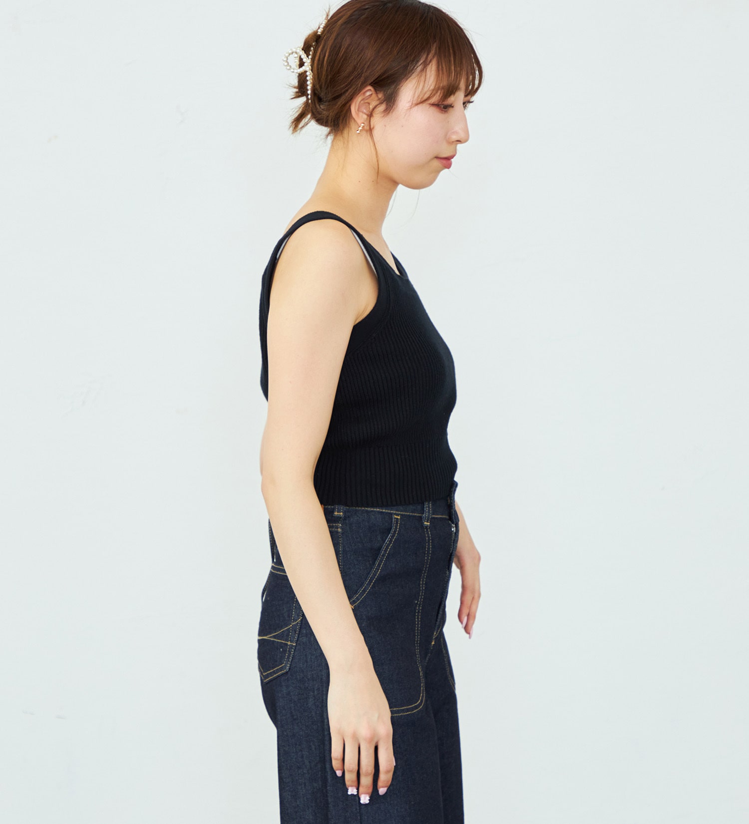 BASERANGE/ベースレンジ】 PICTORIAL STRAP TOP：キャミソール