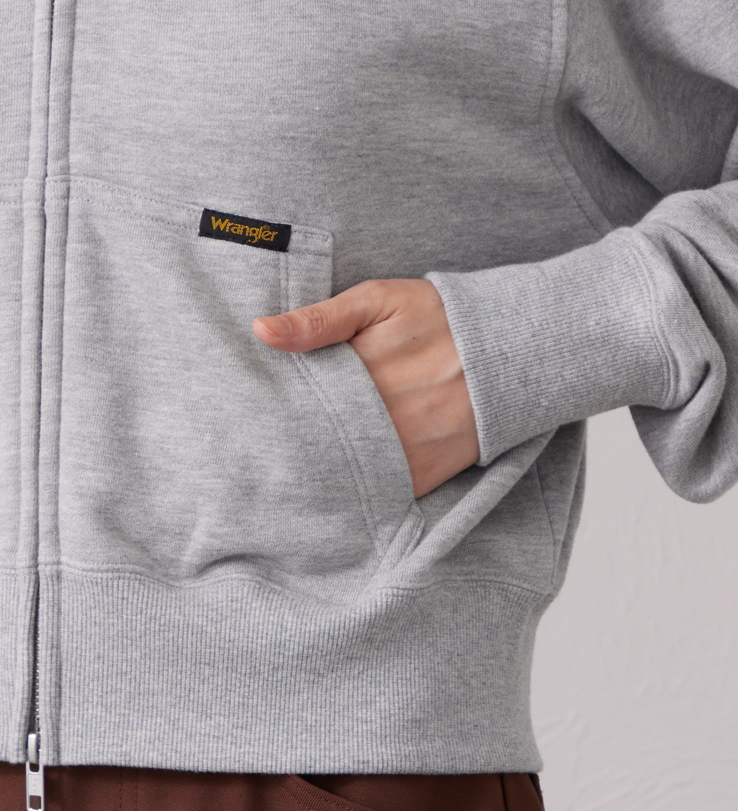 Wrangler(ラングラー)のFUR HOODIE/ファーフーディー|トップス/パーカー/レディース|グレー
