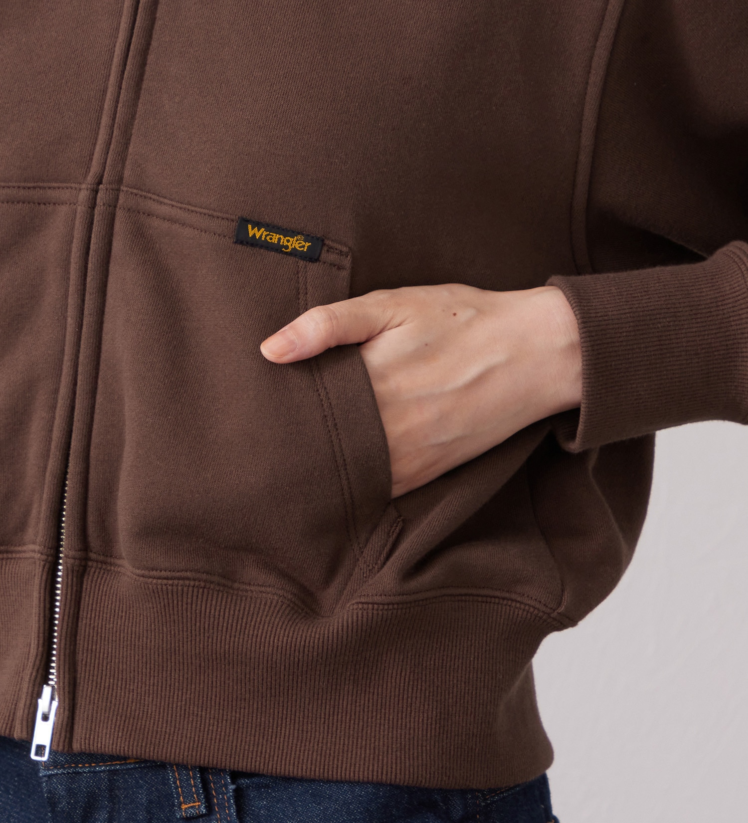 Wrangler(ラングラー)のFUR HOODIE/ファーフーディー|トップス/パーカー/レディース|ブラウン