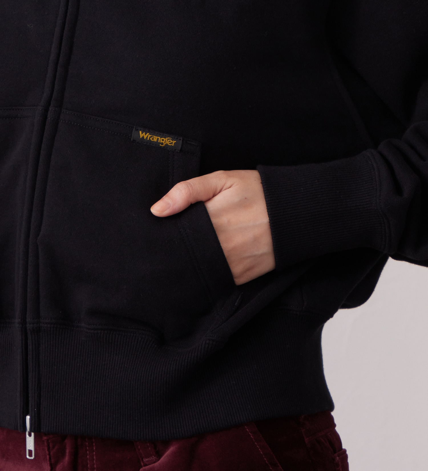 Wrangler(ラングラー)のFUR HOODIE/ファーフーディー|トップス/パーカー/レディース|ブラック