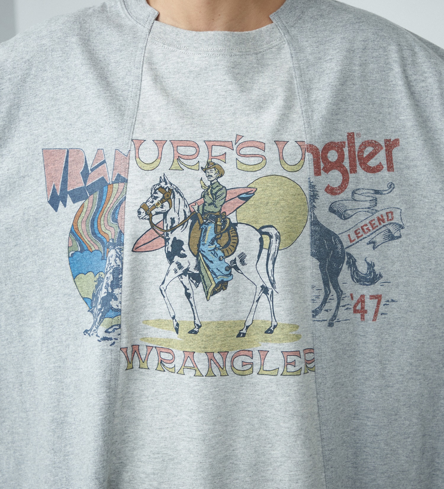 Wrangler(ラングラー)の【GW SALE】リメイク ショートスリーブTee|トップス/Tシャツ/カットソー/メンズ|グレー