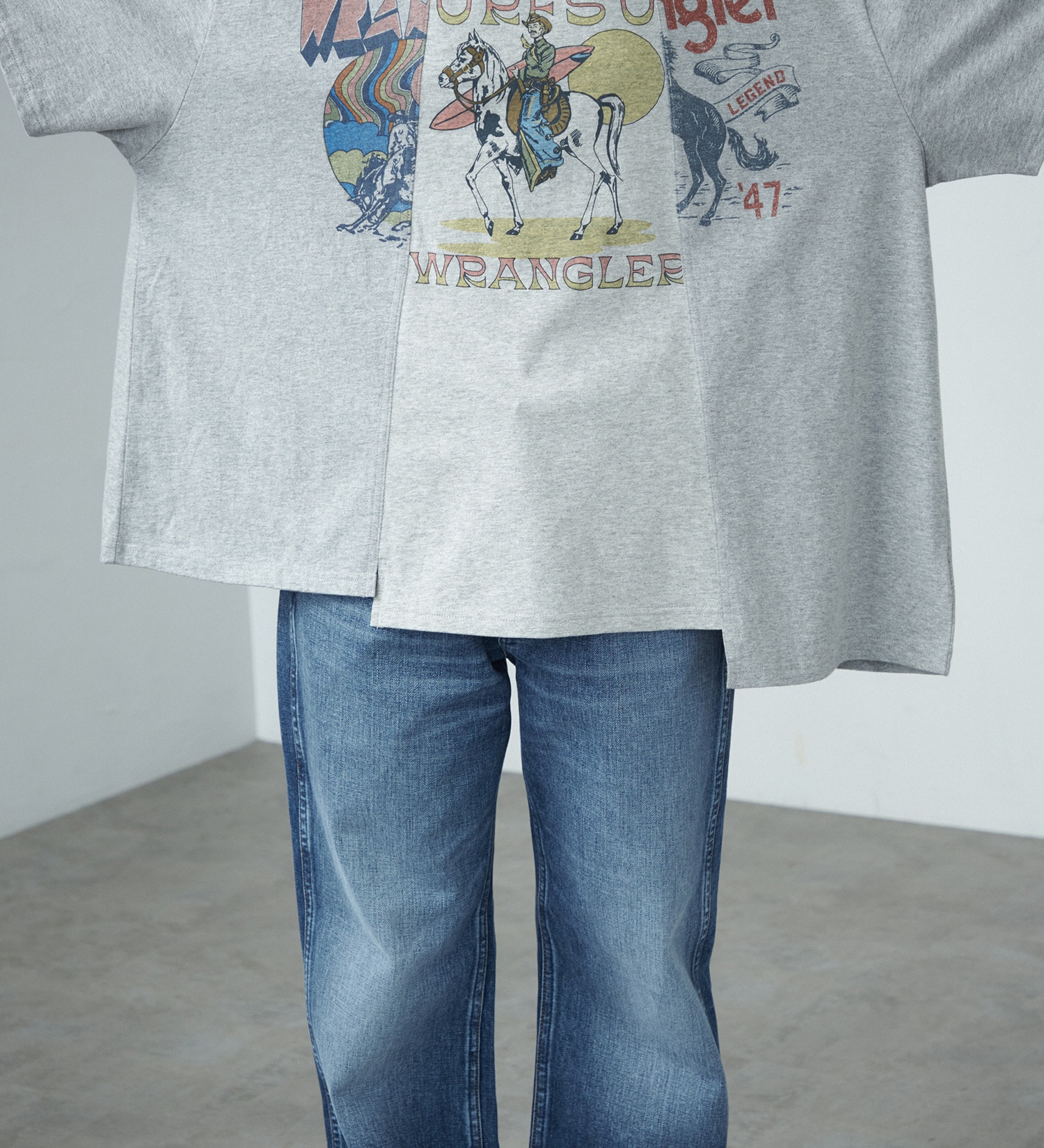 Wrangler(ラングラー)の【GW SALE】リメイク ショートスリーブTee|トップス/Tシャツ/カットソー/メンズ|グレー