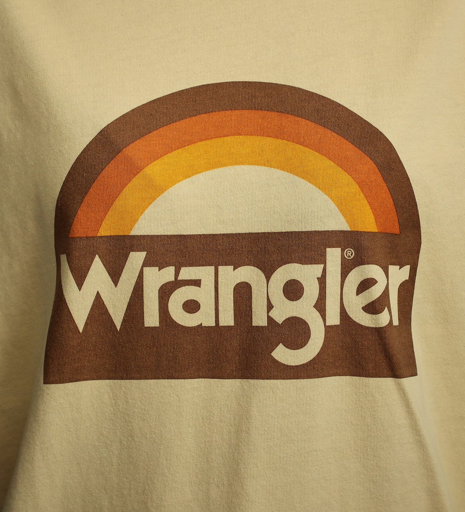 Wrangler(ラングラー)の【ユニセックス】Wranglerロゴ リンガーTシャツ|トップス/Tシャツ/カットソー/メンズ|ブラウン