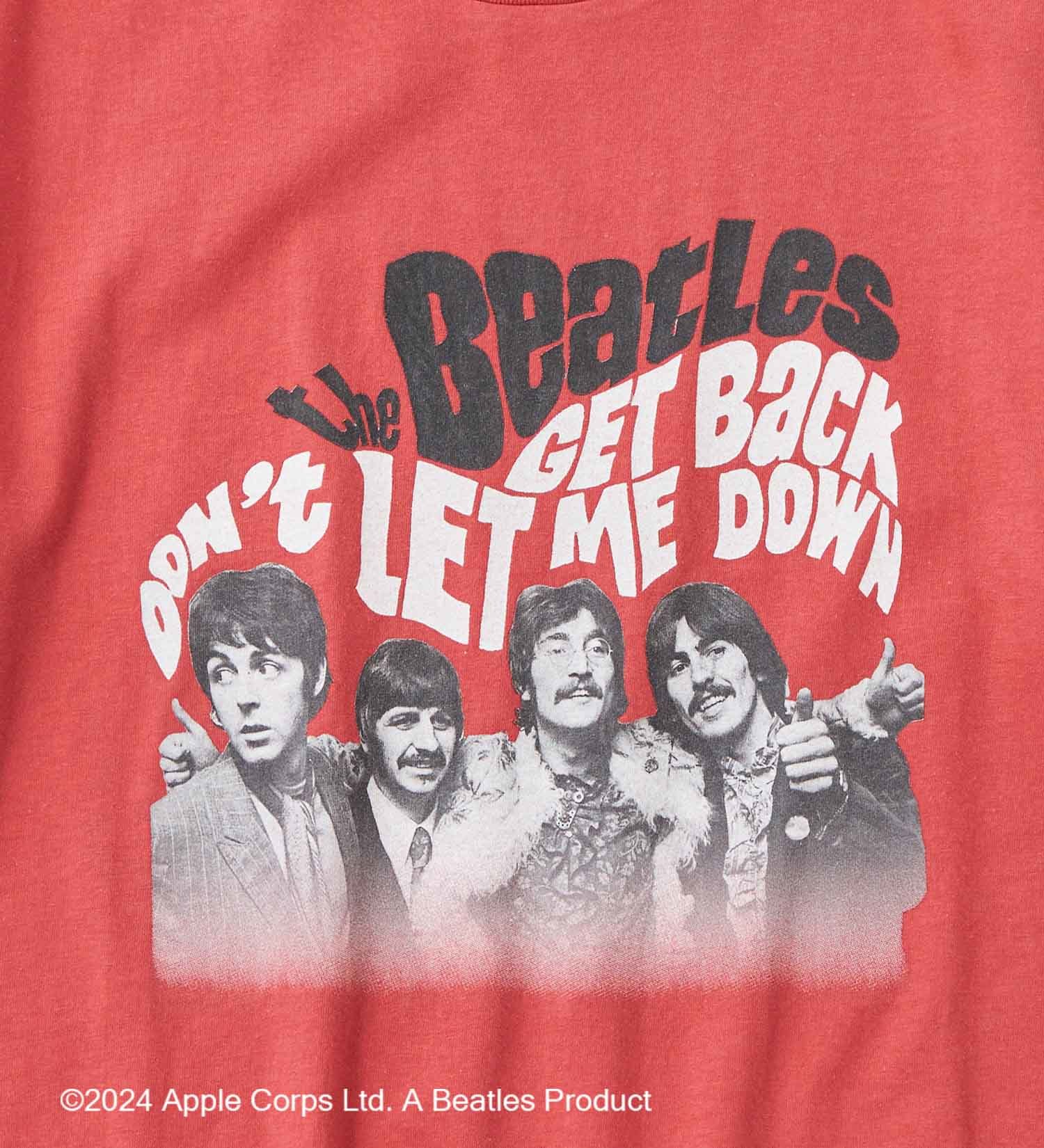 Wrangler(ラングラー)の【BEATLESxWrangler】クルーネックTシャツ|トップス/Tシャツ/カットソー/メンズ|レッド