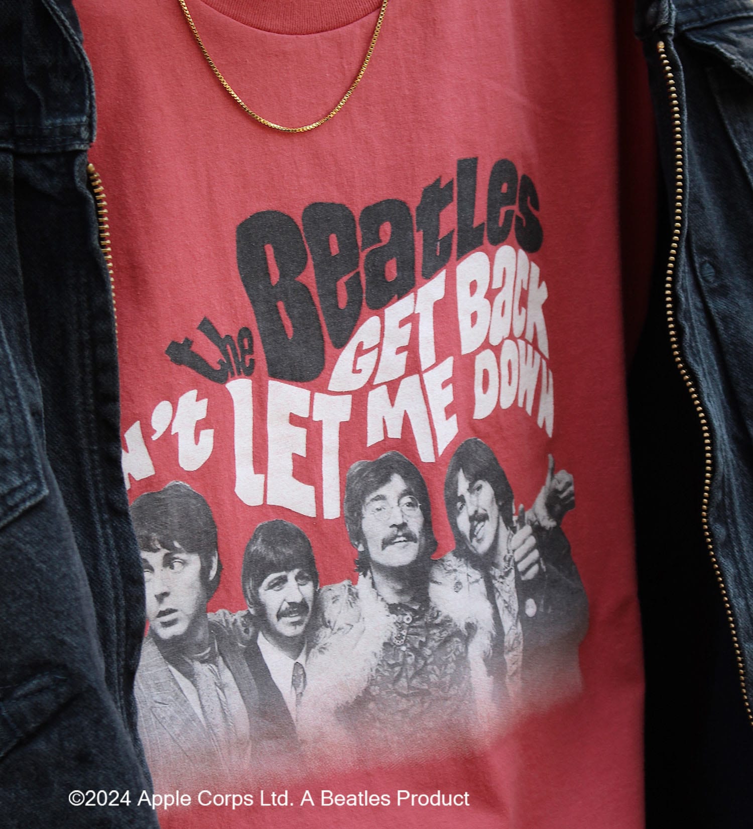 Wrangler(ラングラー)の【BEATLESxWrangler】クルーネックTシャツ|トップス/Tシャツ/カットソー/メンズ|レッド