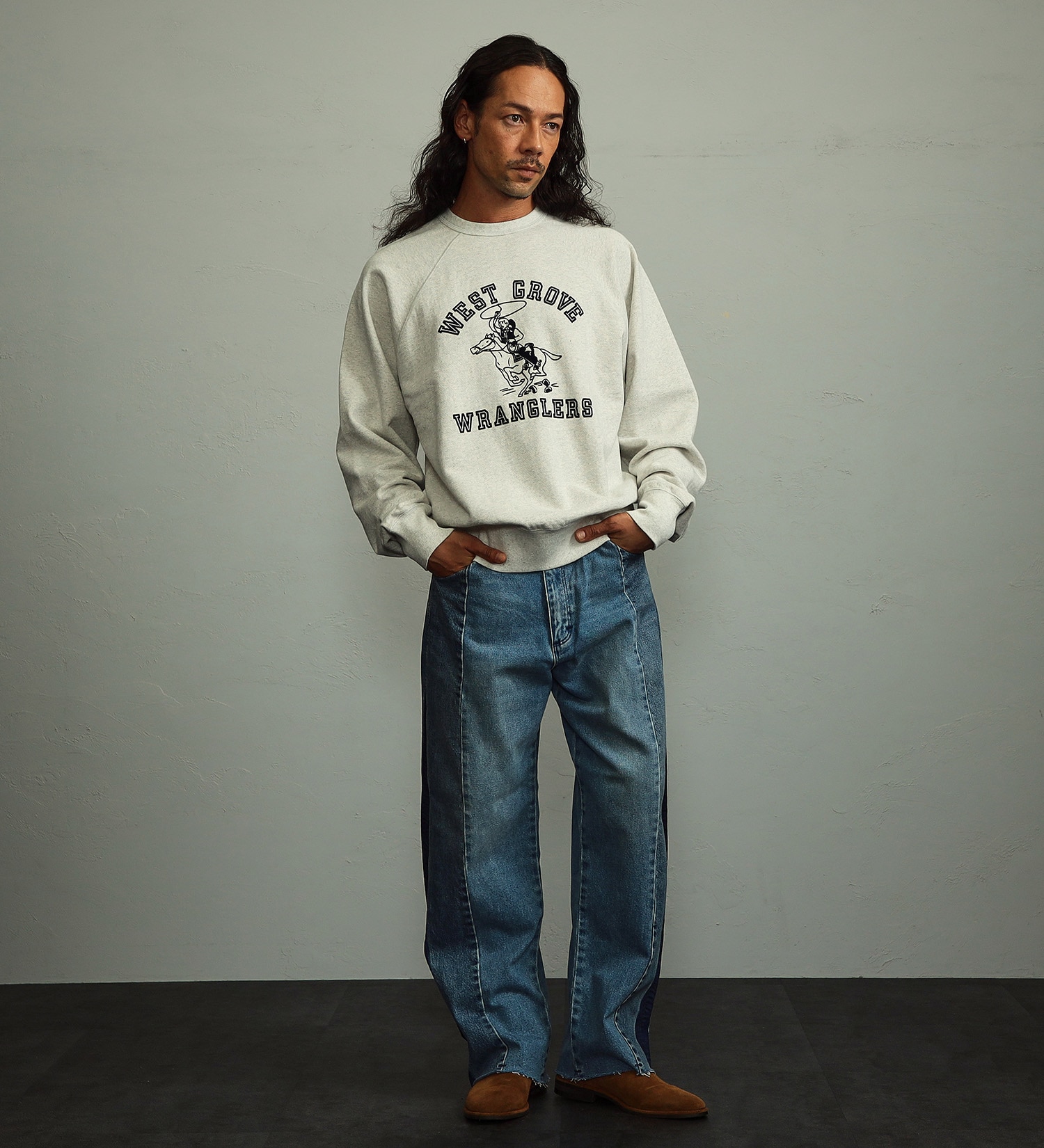 Wrangler(ラングラー)のvintage ラグランスウェット|トップス/スウェット/メンズ|グレー