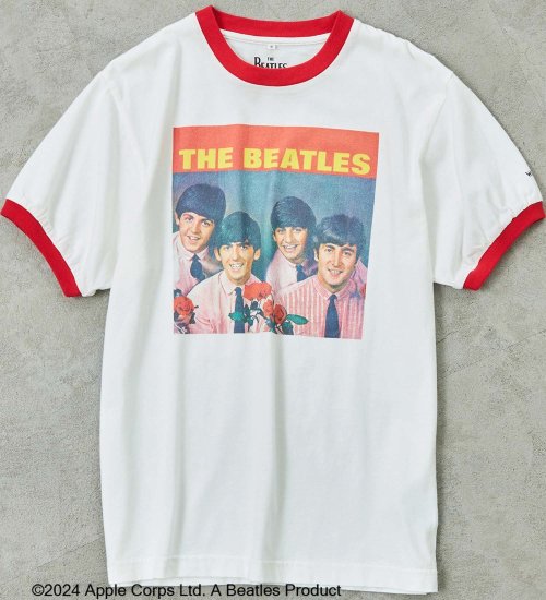 Wrangler(ラングラー)の【BEATLESxWrangler】リンガーTシャツ|トップス/Tシャツ/カットソー/メンズ|レッド