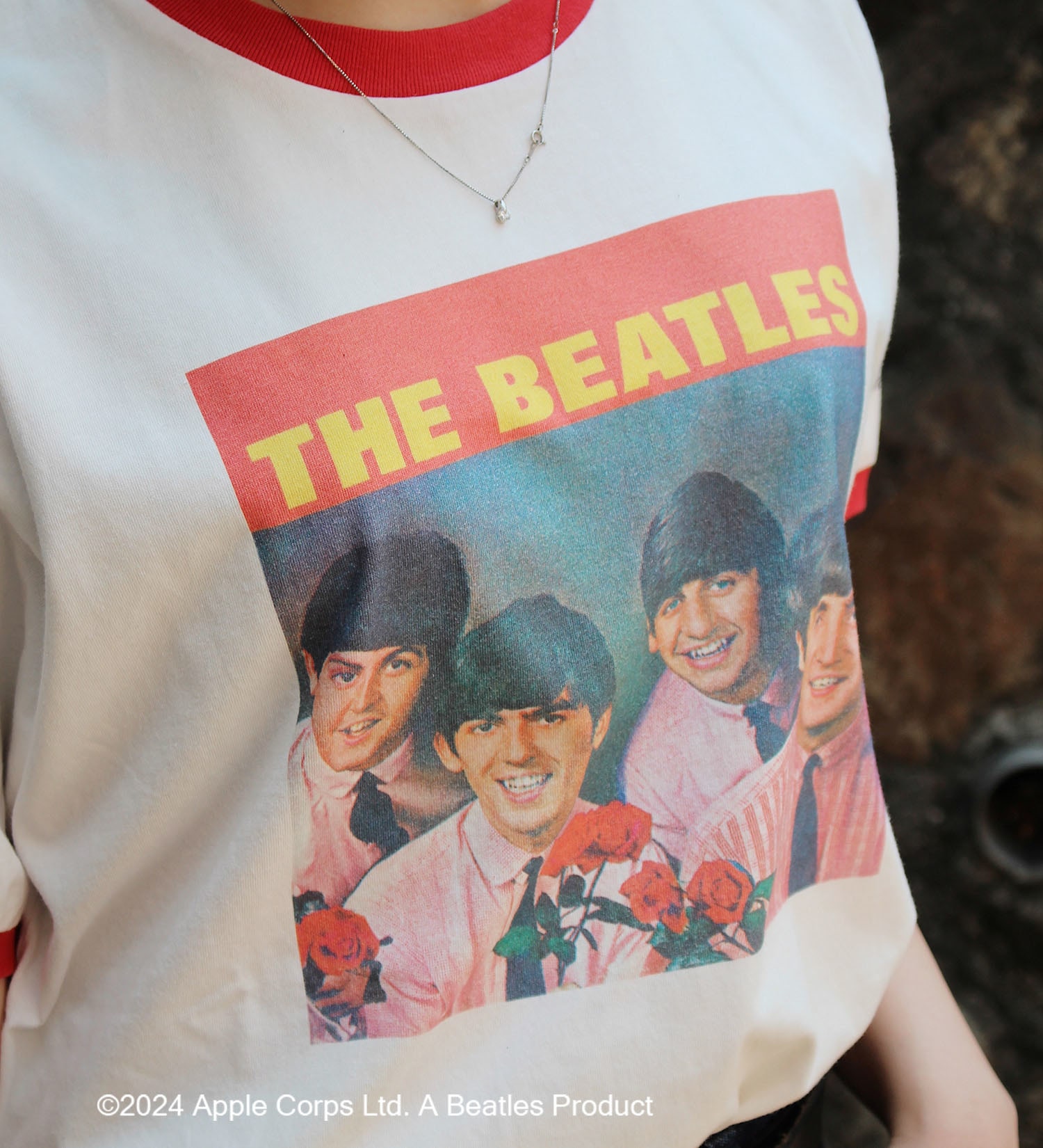 Wrangler(ラングラー)の【BEATLESxWrangler】リンガーTシャツ|トップス/Tシャツ/カットソー/メンズ|レッド