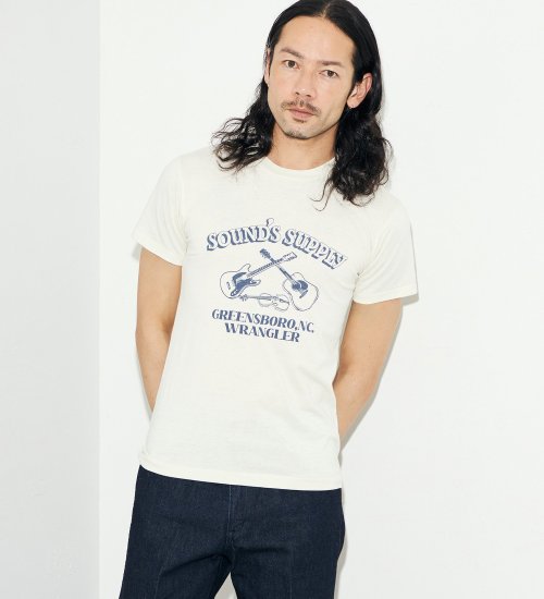 Wrangler(ラングラー)のクルーネックTシャツ|トップス/Tシャツ/カットソー/メンズ|ホワイト