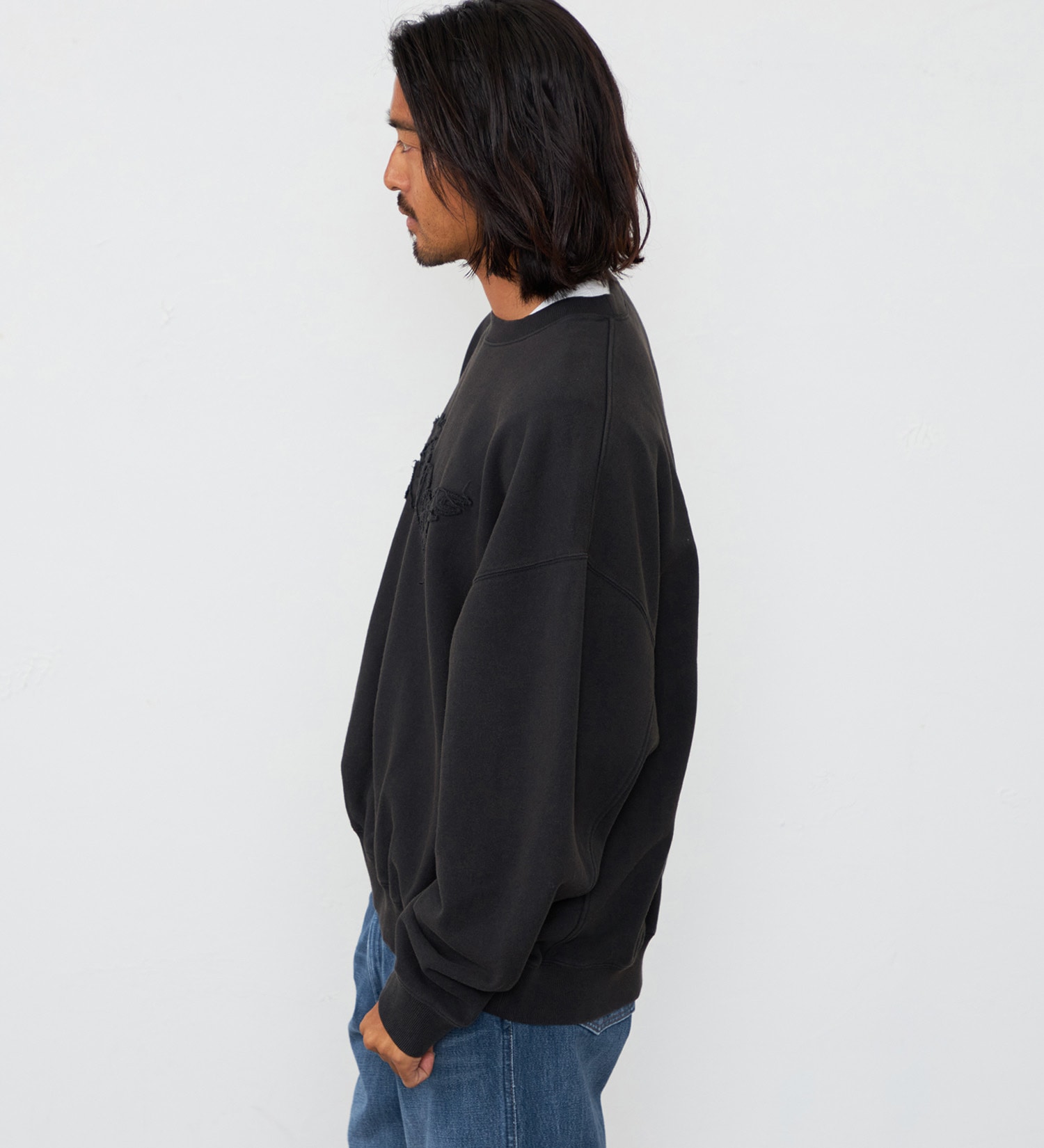 Wrangler(ラングラー)のユーズドパッチスウェット|トップス/スウェット/レディース|チャコールグレー