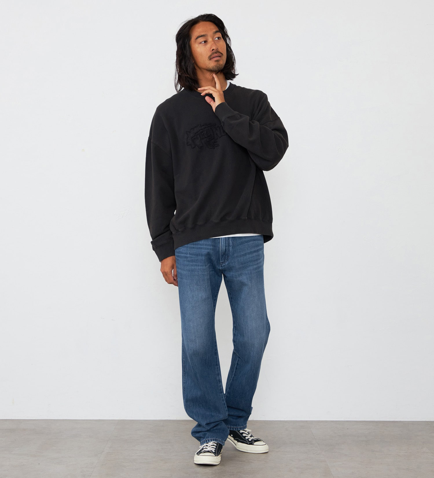 Wrangler(ラングラー)のユーズドパッチスウェット|トップス/スウェット/レディース|チャコールグレー